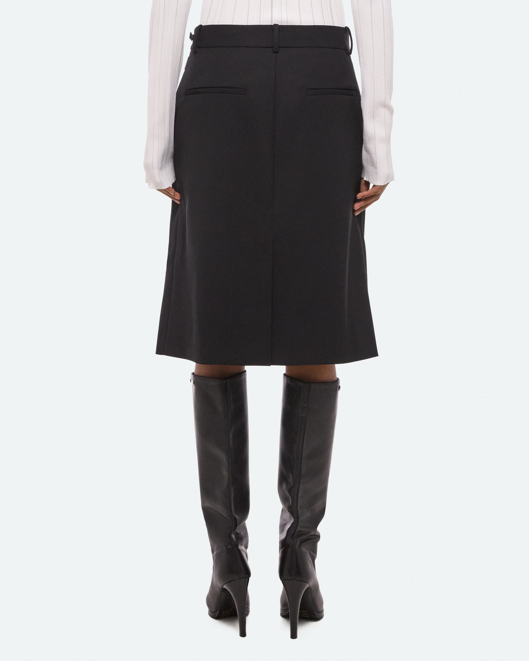 Helmut Lang Wardrobe Belted Skirt | Black