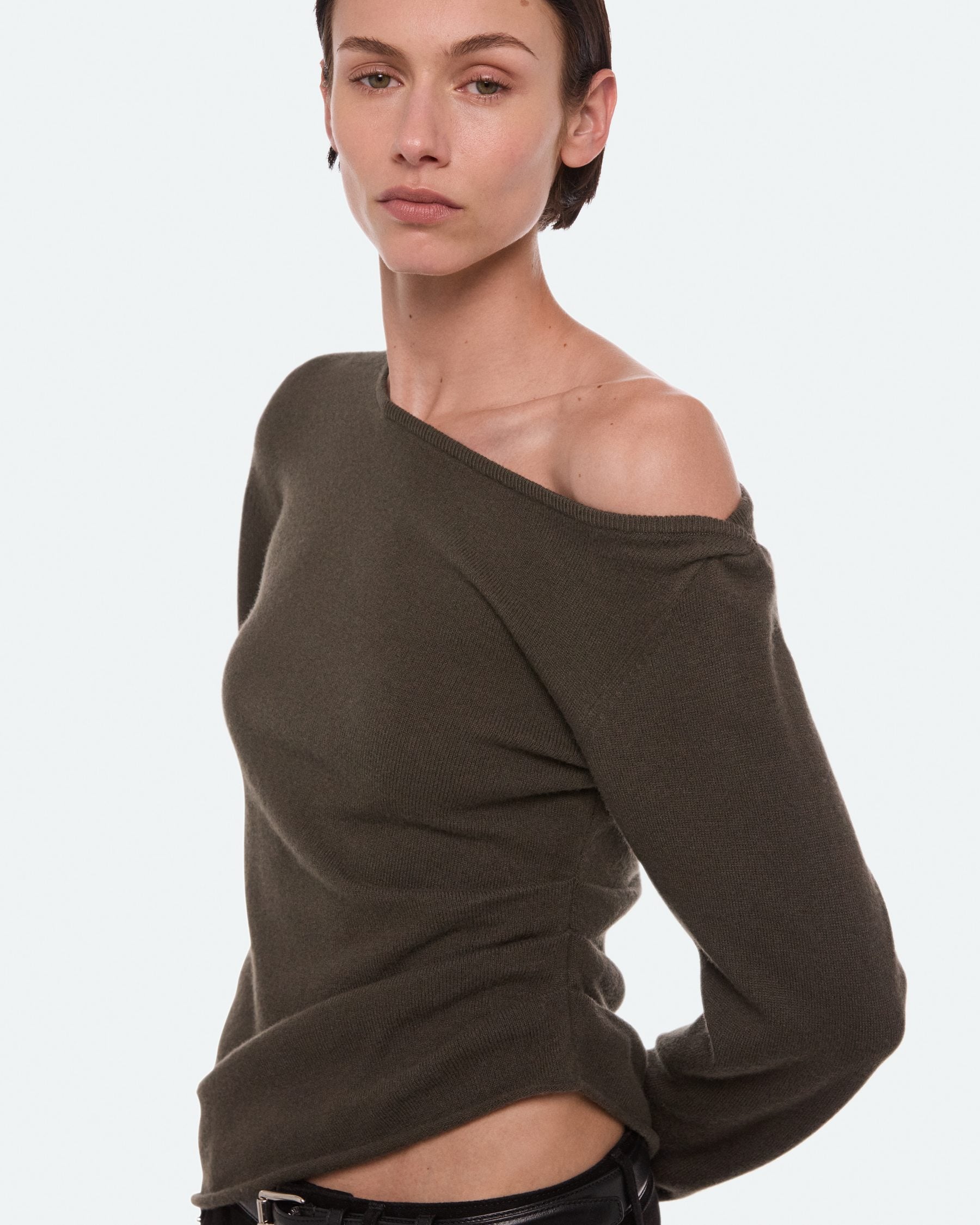 Helmut Lang Draped Asymmetric Top | Gourd