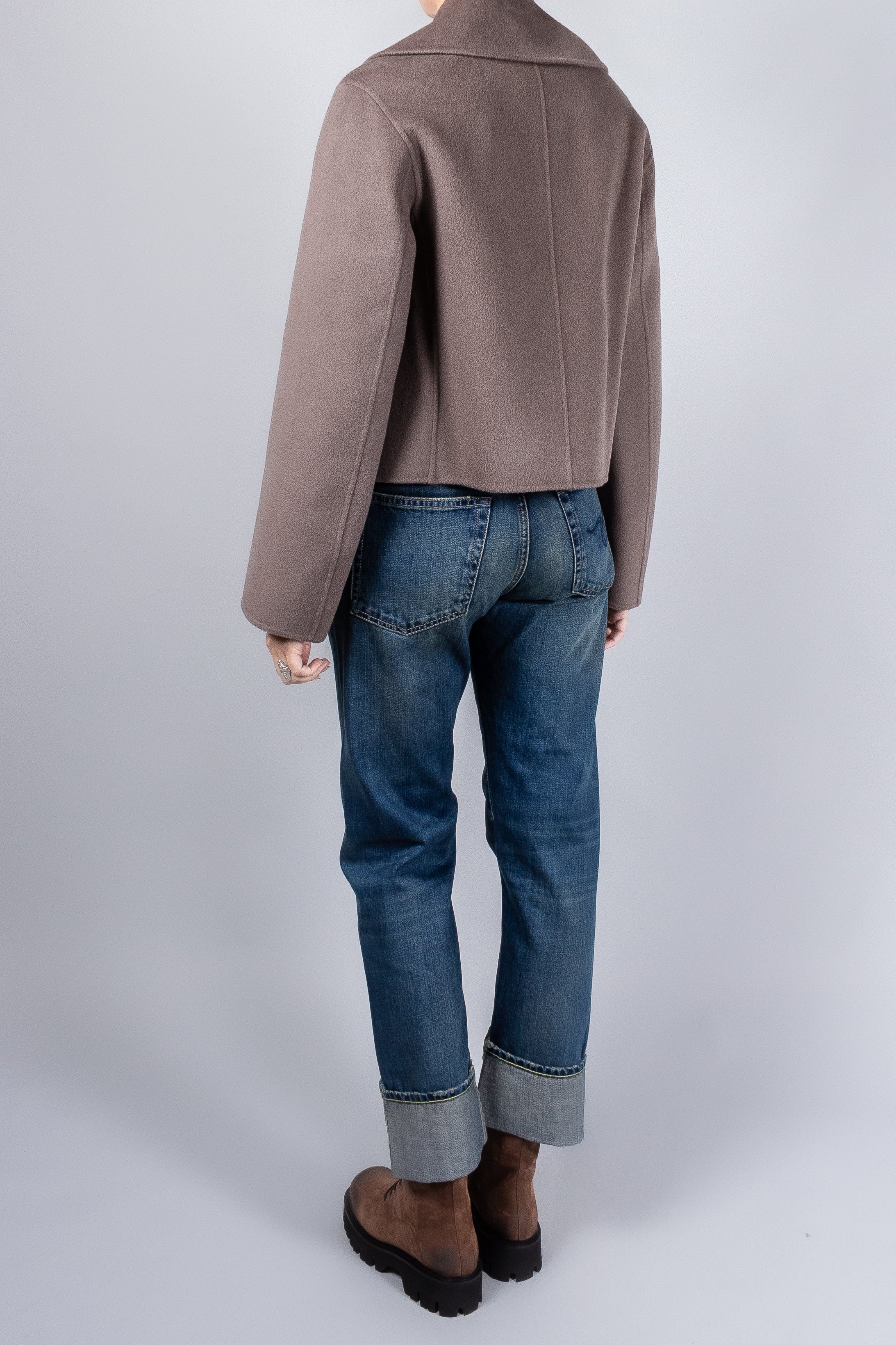 Joseph Delano Double Face Jacket Mushroom