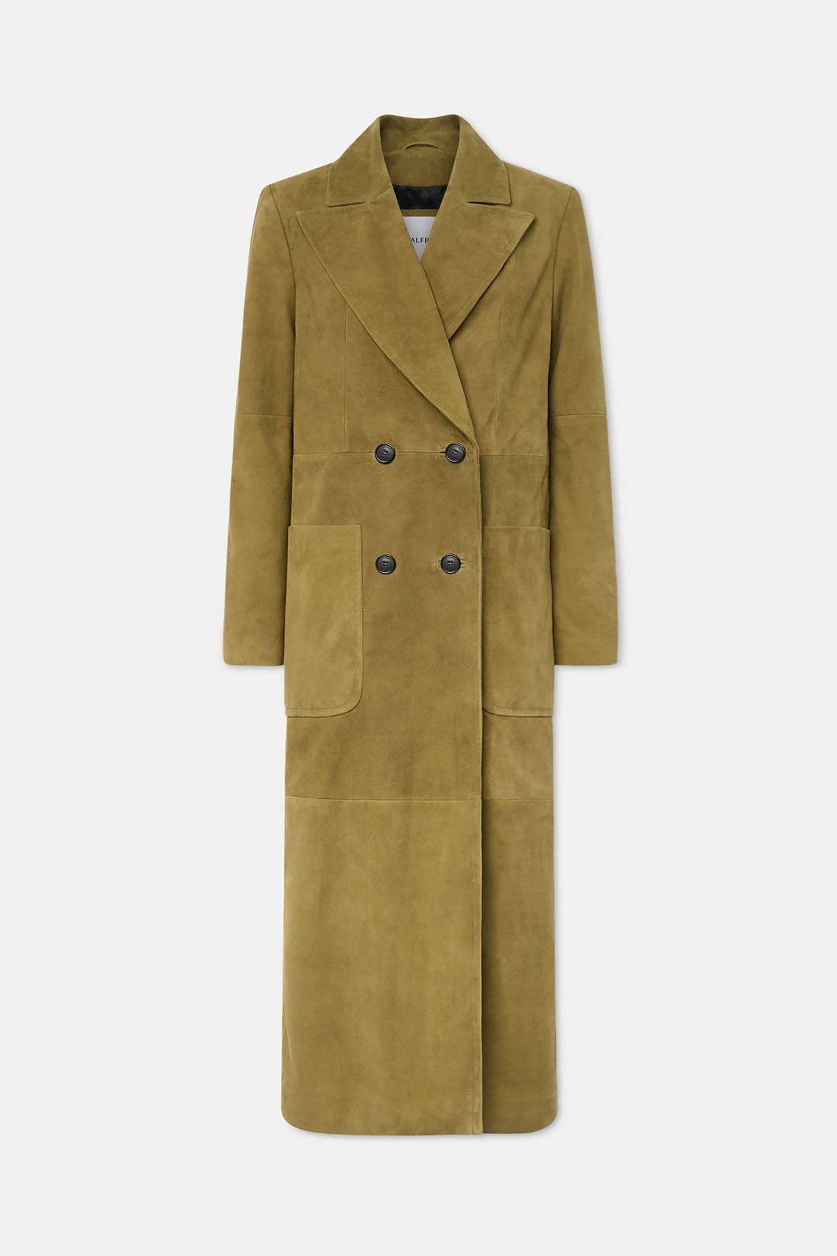 HALFBOY Suede Maxi Coat | Lizard