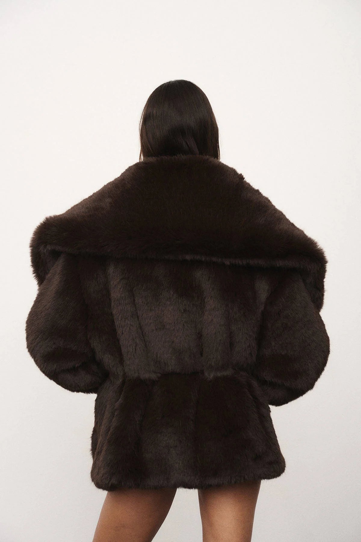 HALFBOY Faux Belted Jacket | Brown