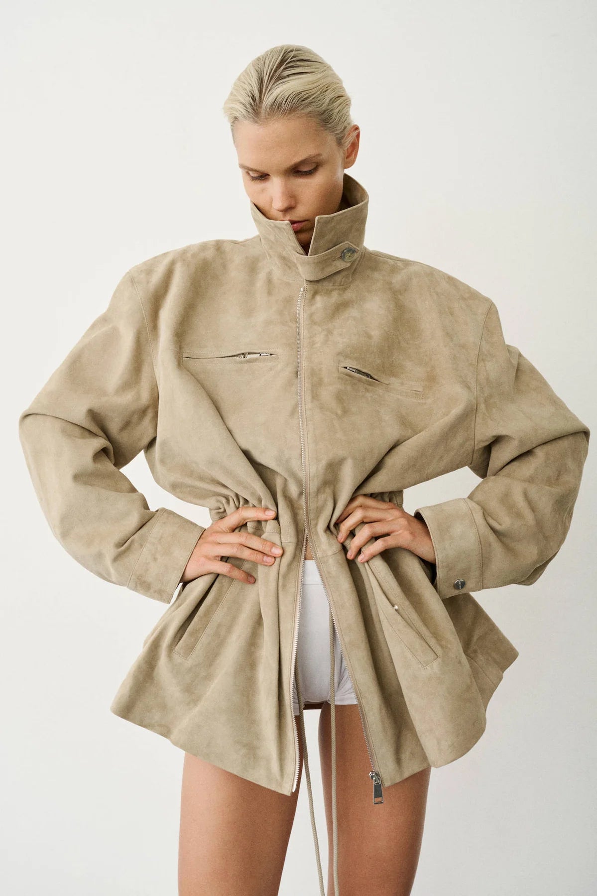 HALFBOY Kasia Suede Jacket | Trench