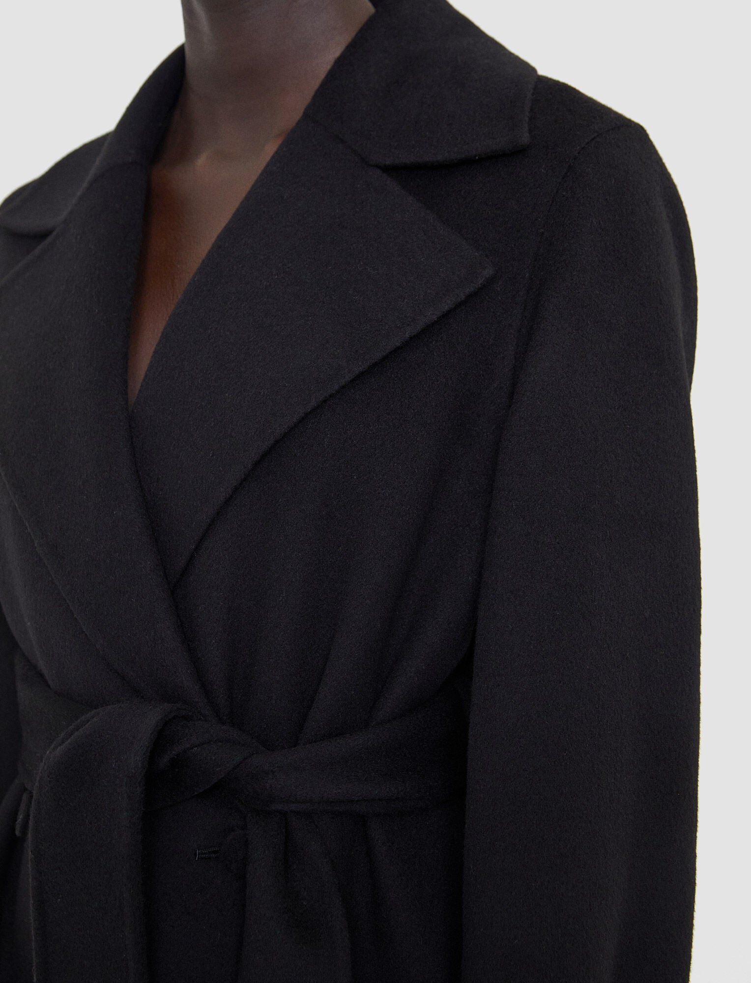 Joseph Arline Double Face Cashmere Coat Black