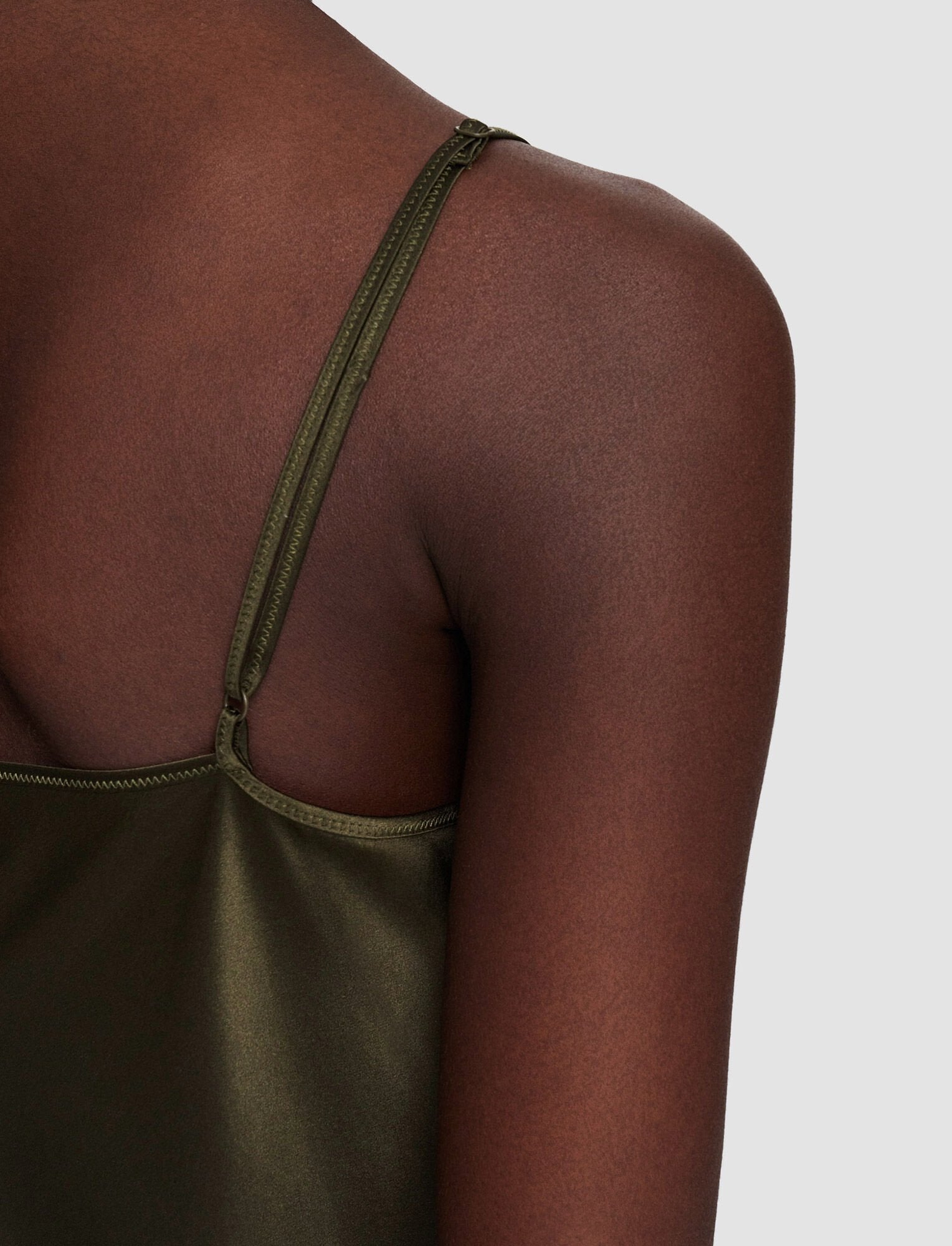 Joseph Silk Satin Clea Dress Avocado