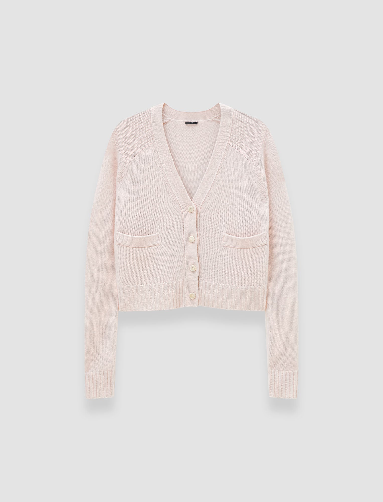 Joseph Open Cashmere Cardigan Rose