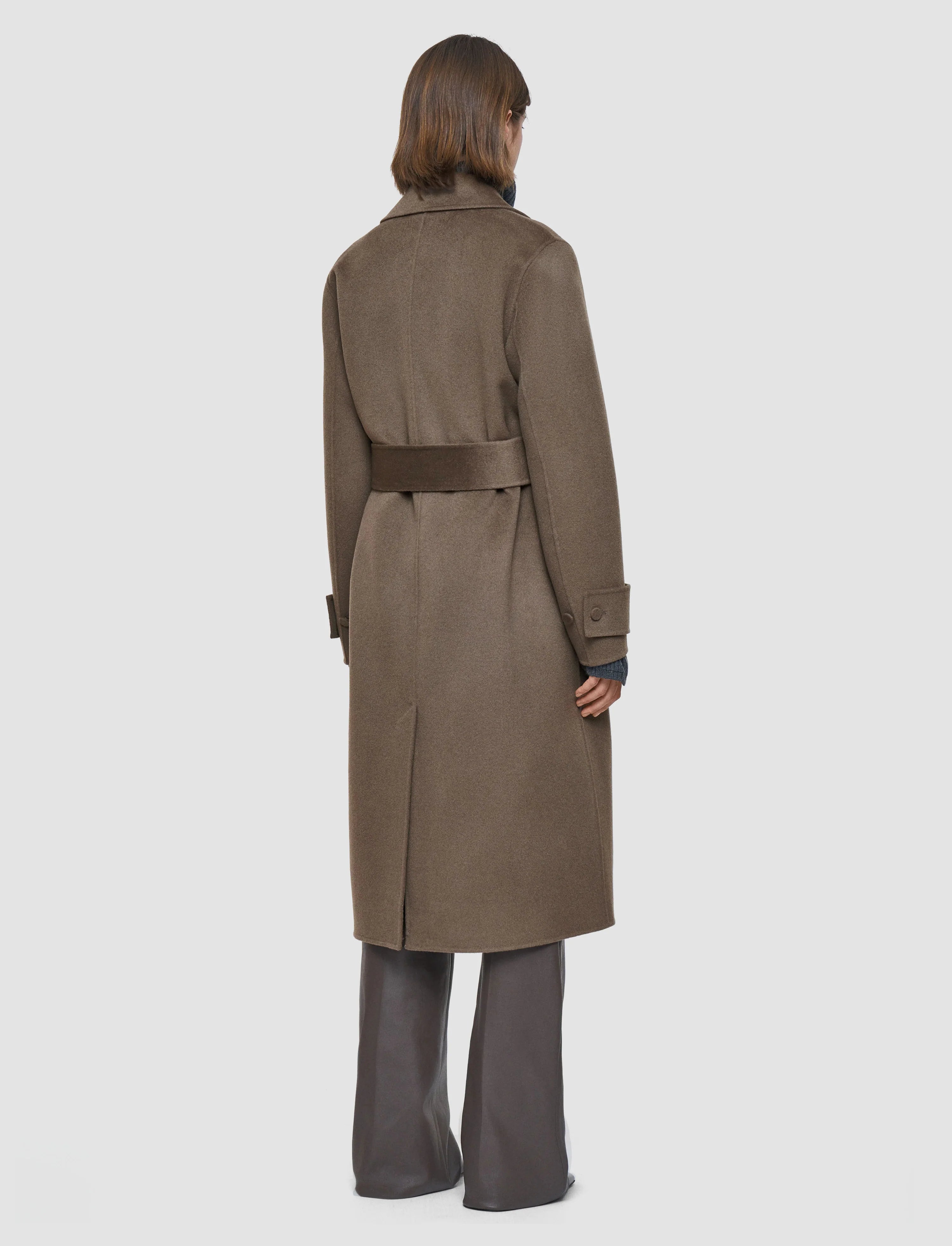 Joseph Arline Double Face Cashmere Coat Mushroom