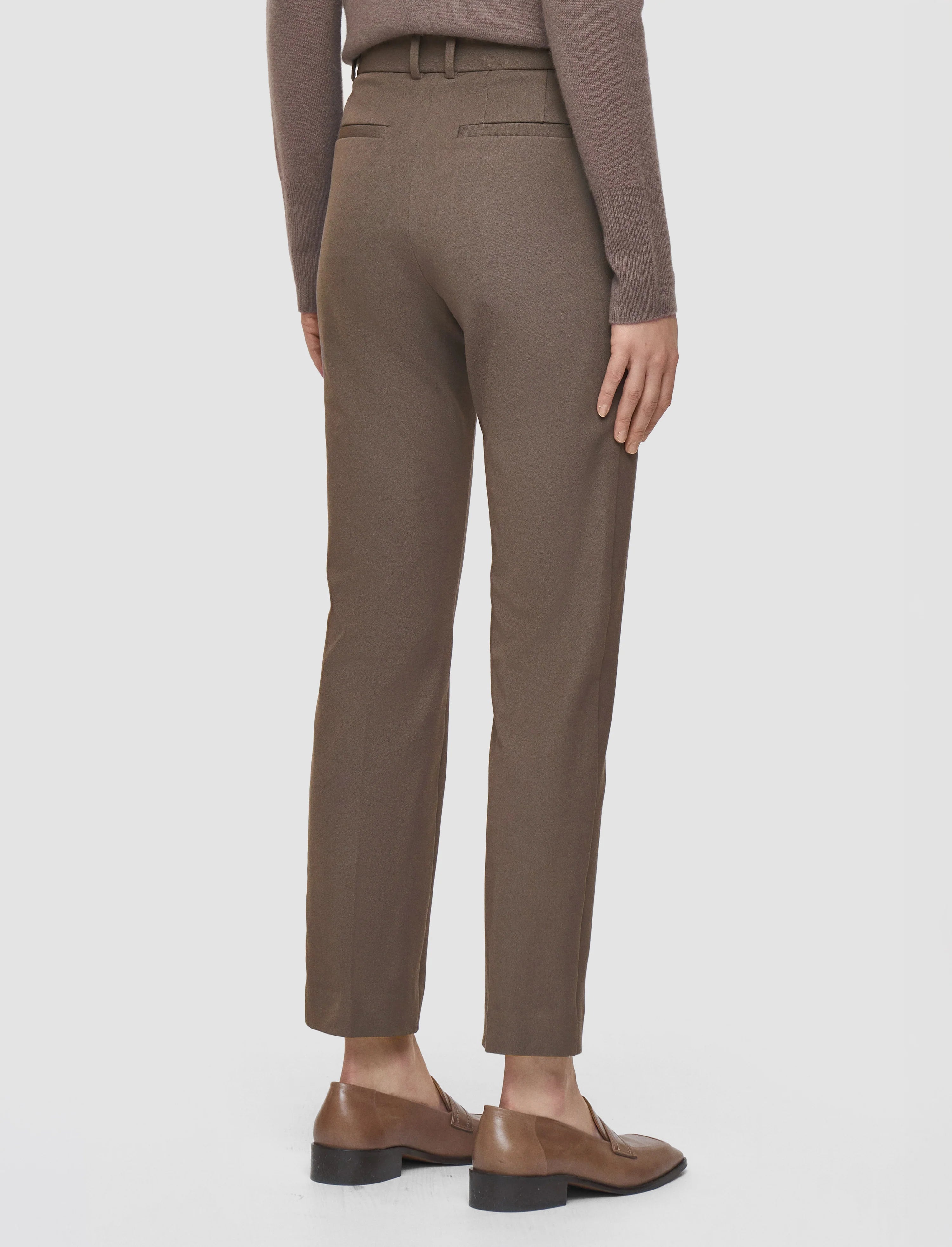 Joseph Coleman Gabardine Stretch Pants Mushroom