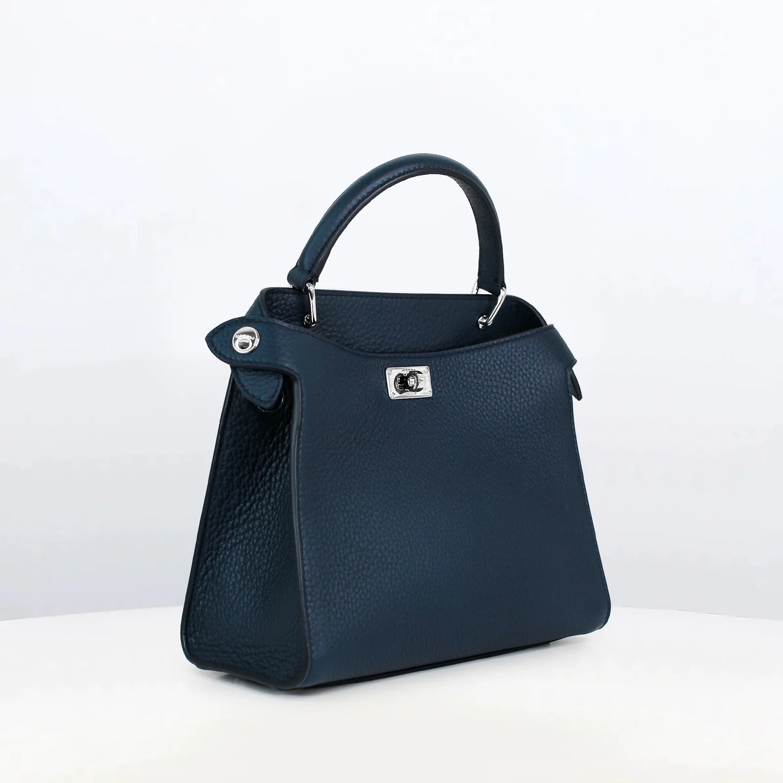Lutece Mini Leather Bag | Navy