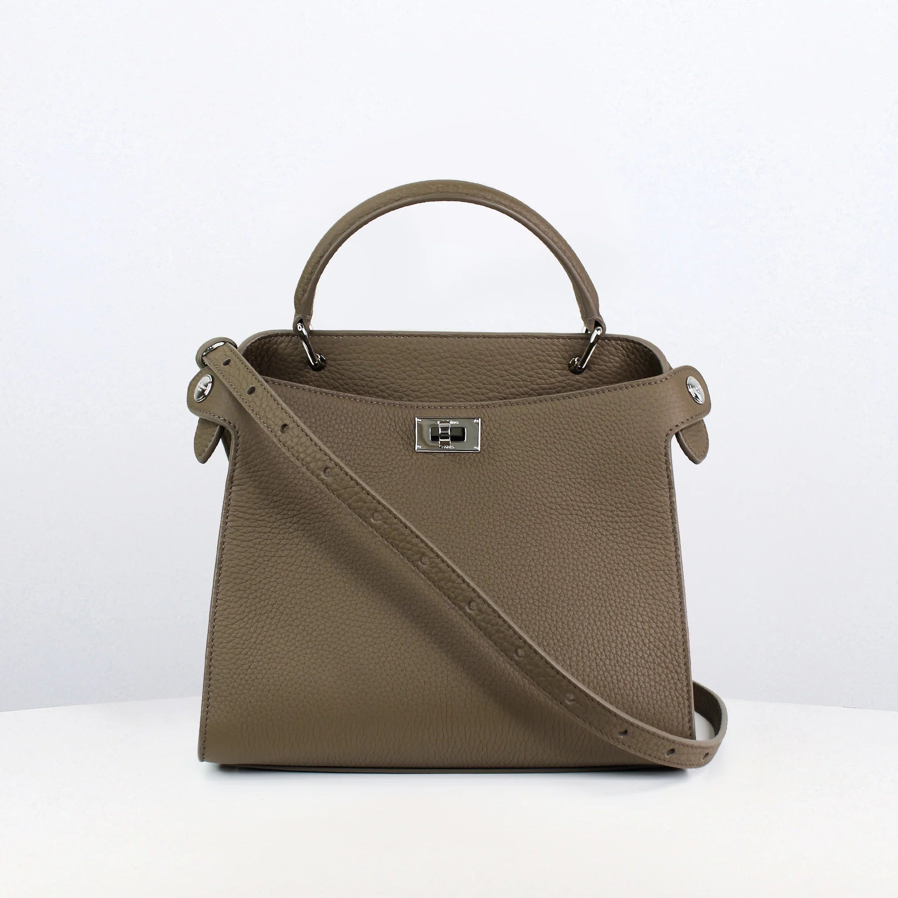 Lutece Mini Leather Bag | Taupe