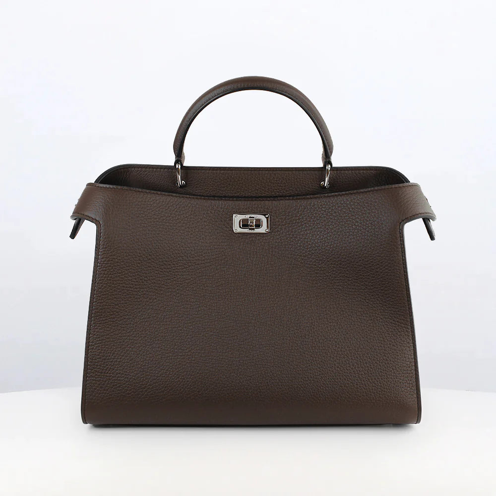 Lutece PM Leather Bag | Chocolate