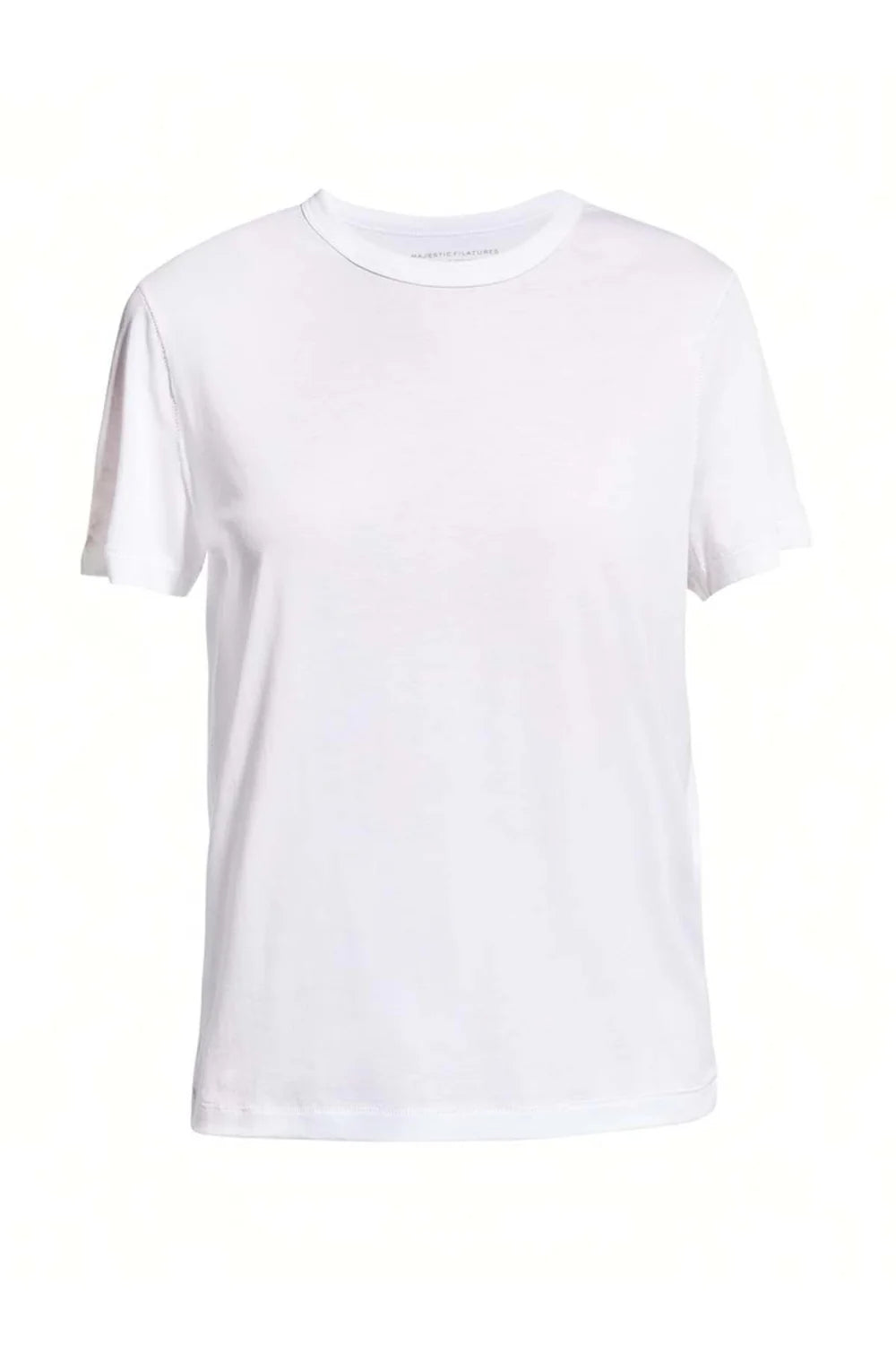 Majestic Filatures Lyocell Cotton SS Relaxed Tshirt Blanc