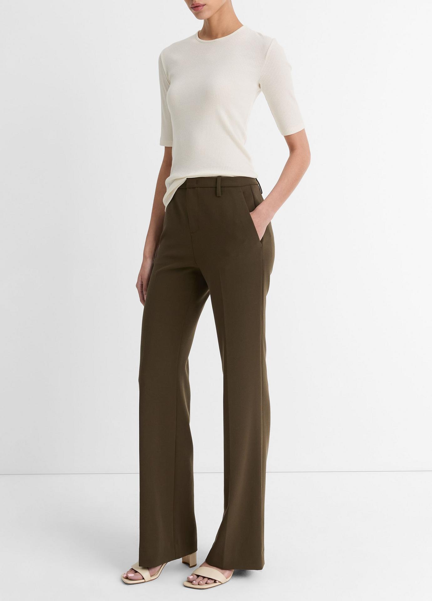 Vince Mid Rise Tailored Flare Pants Vine