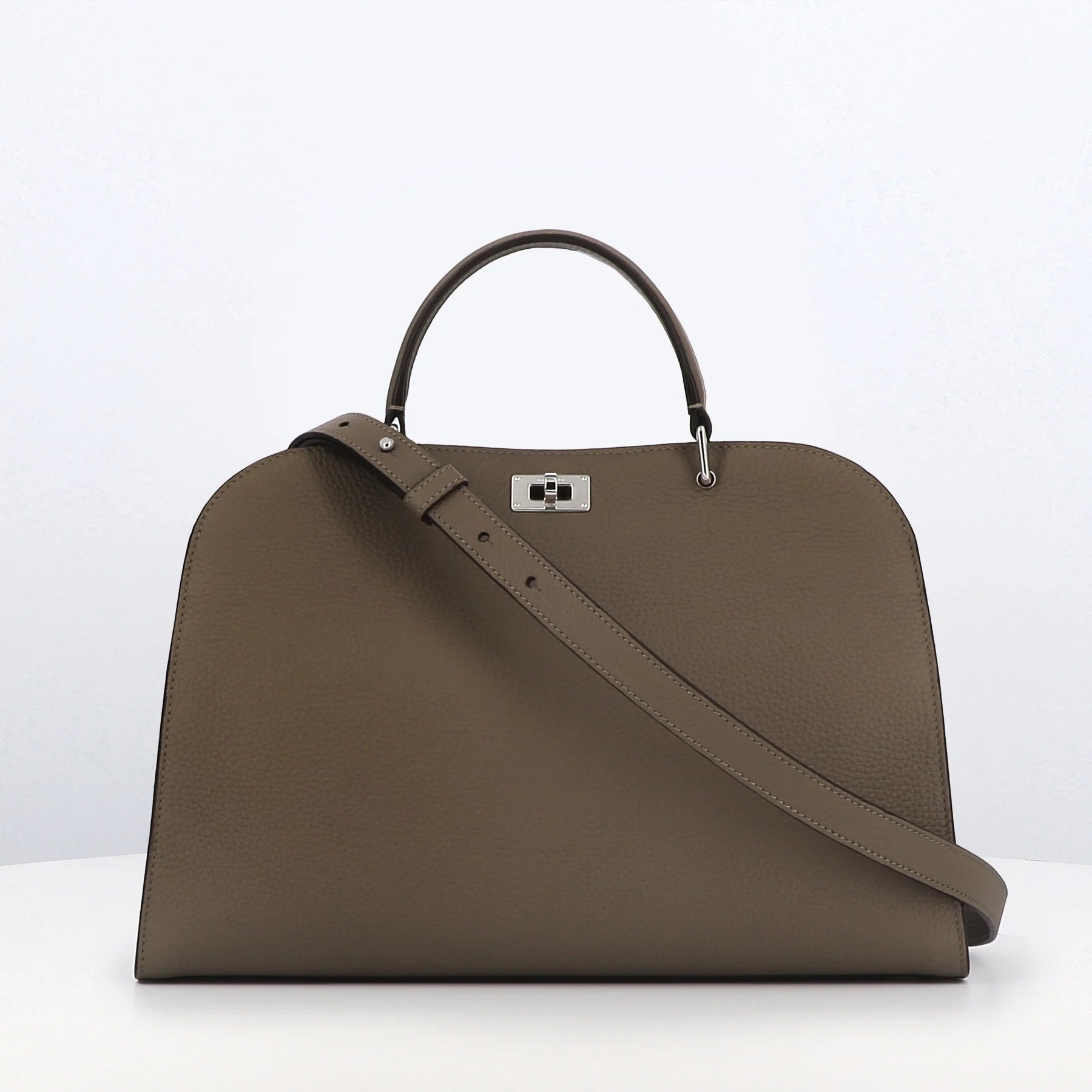 Opera PM Leather Bag | Taupe