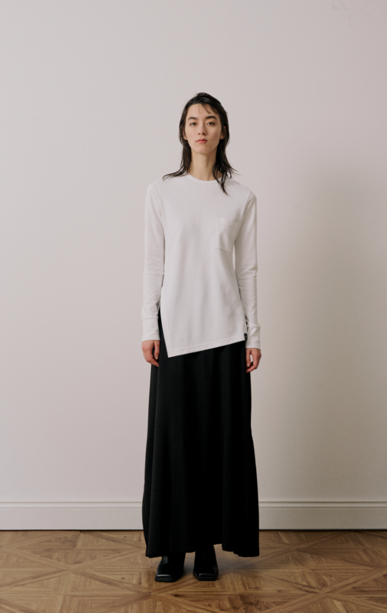 UJOH Long Sleeve T-Shirt/ Side Slit