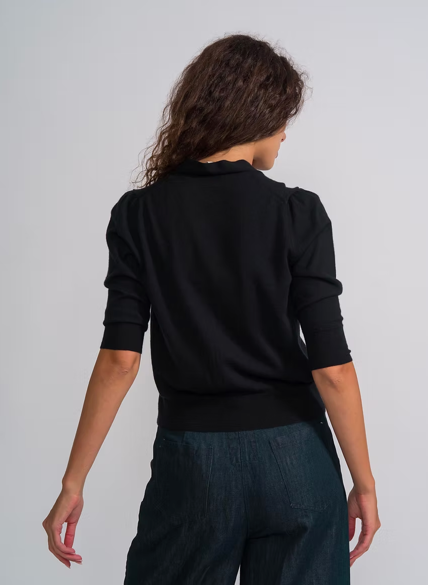 MJ Watson Fine Cashmere Cardigan | Black