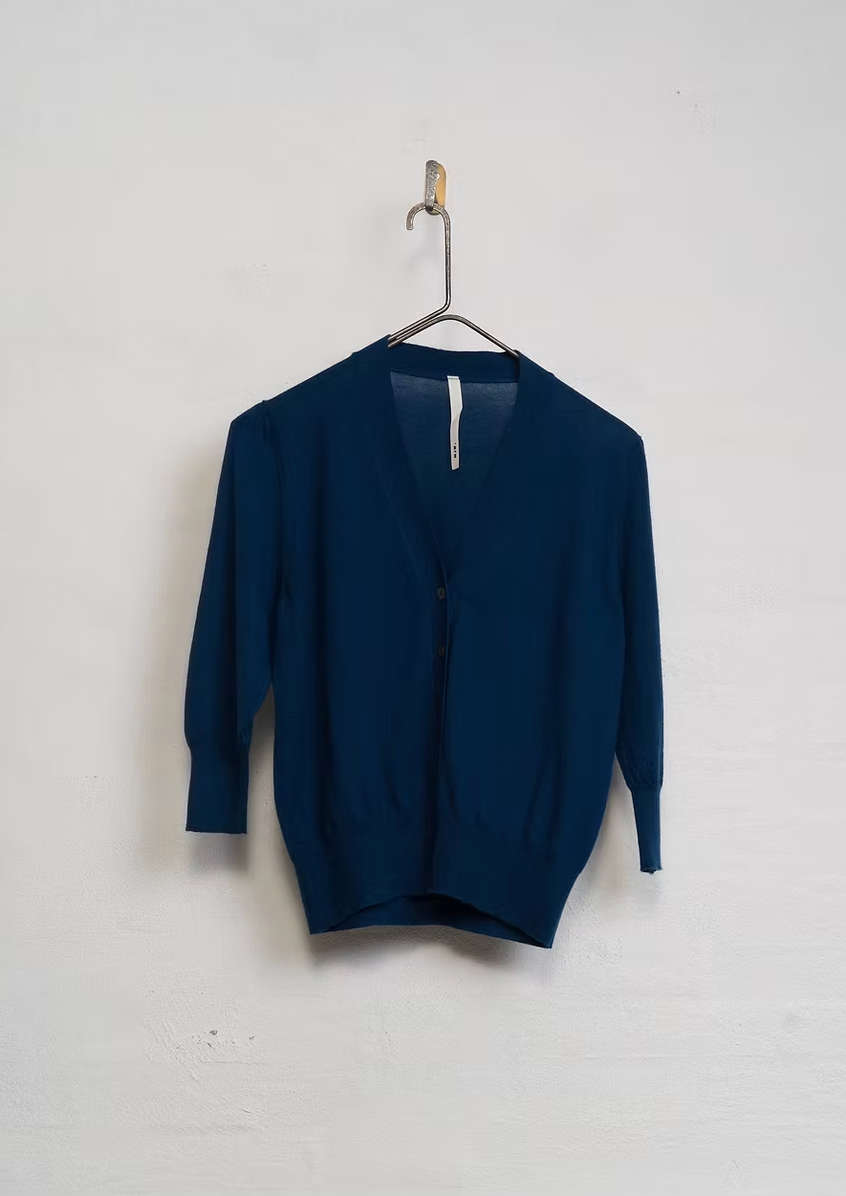 MJ Watson Fine Cashmere Cardigan | Ink