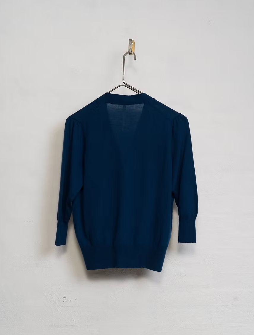 MJ Watson Fine Cashmere Cardigan | Ink