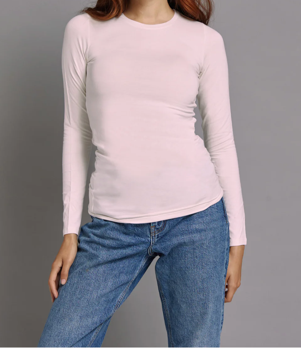 Majestic Filatures Soft Touch Crewneck LS Petale