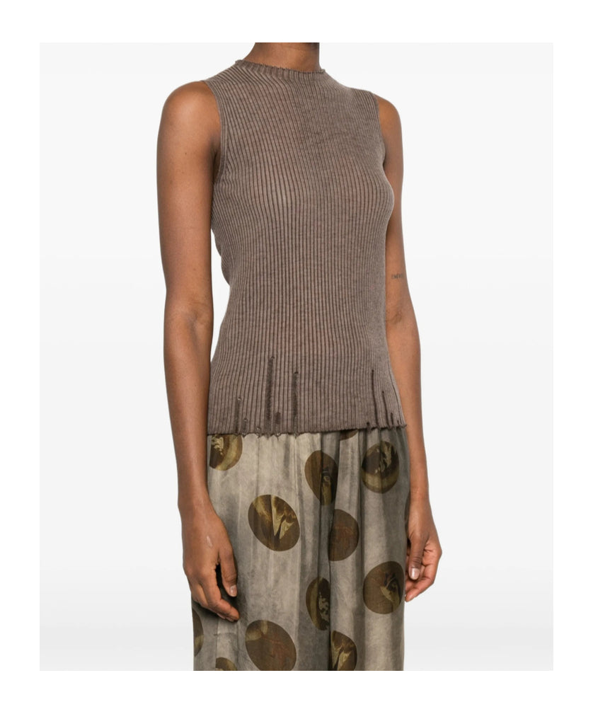 Uma Wang Sleeveless Top | Brown