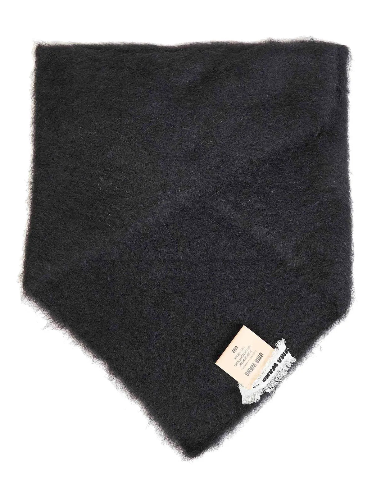 Uma Wang Wool Triangle Scarf | Black