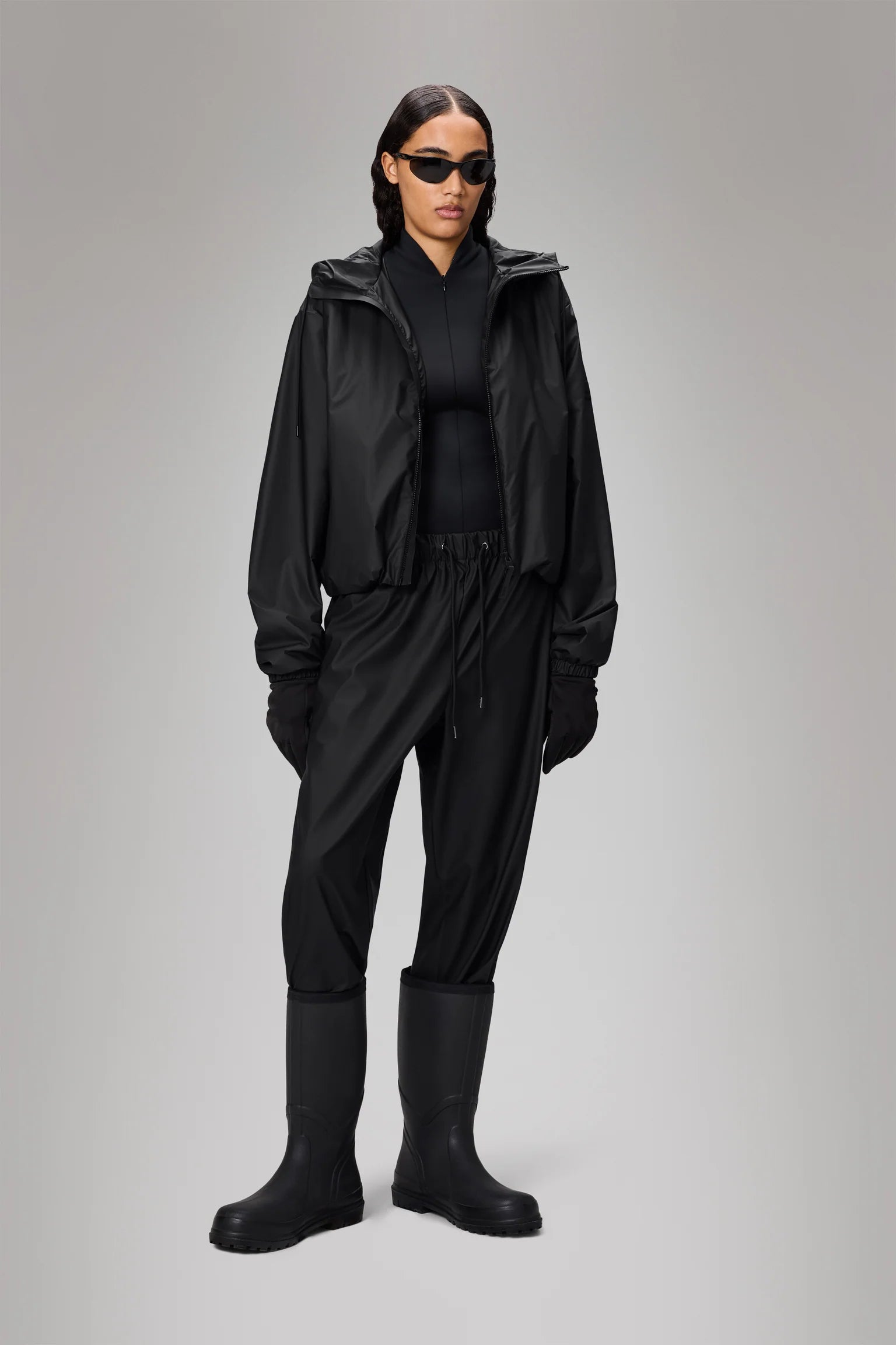 Rains Lohja Short Insulated Jacket Black