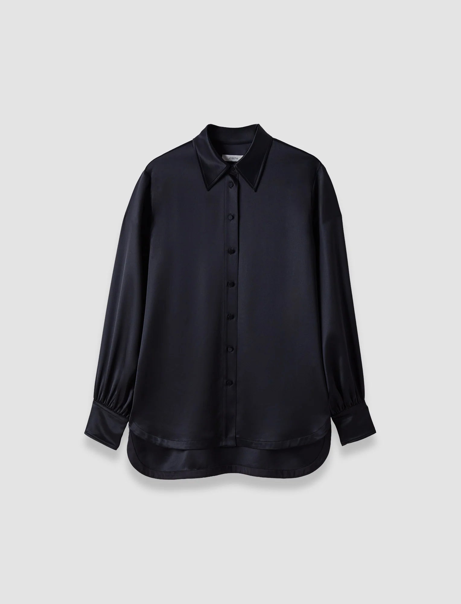 Joseph Dieu Double Satin Blouse | Black