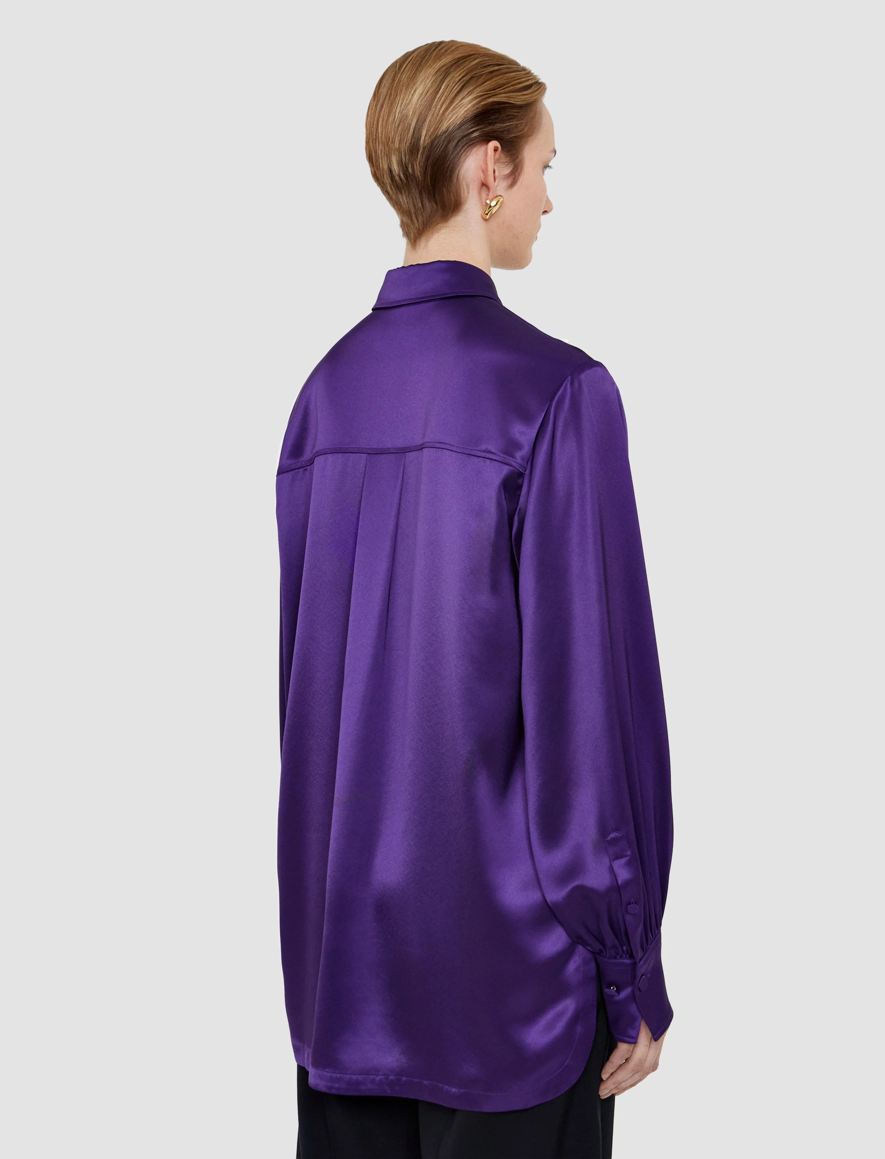 Joseph Dieu Double Satin Blouse | Violet