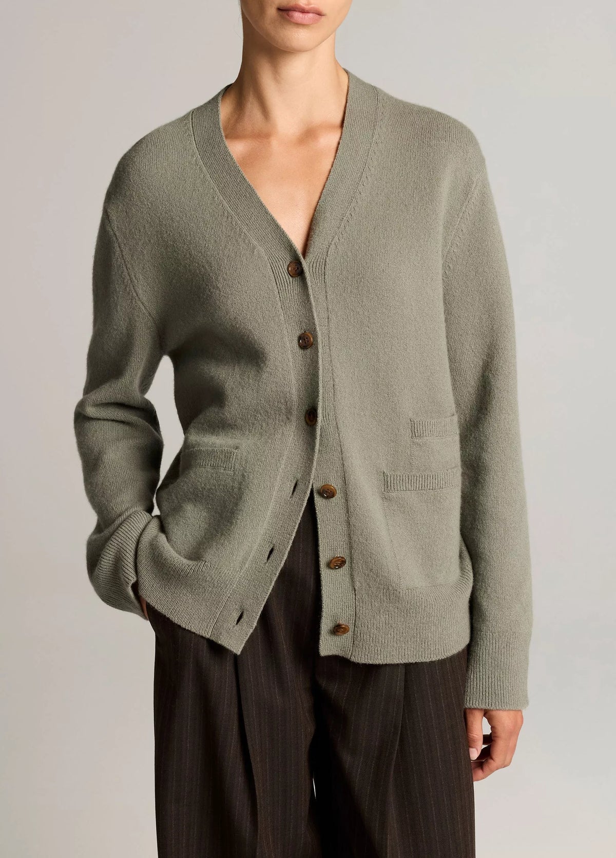 Vince Wool Cashmere Relaxed Cardigan | Sagewood