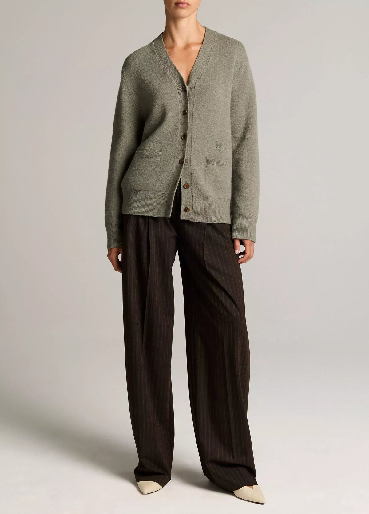 Vince Wool Cashmere Relaxed Cardigan | Sagewood