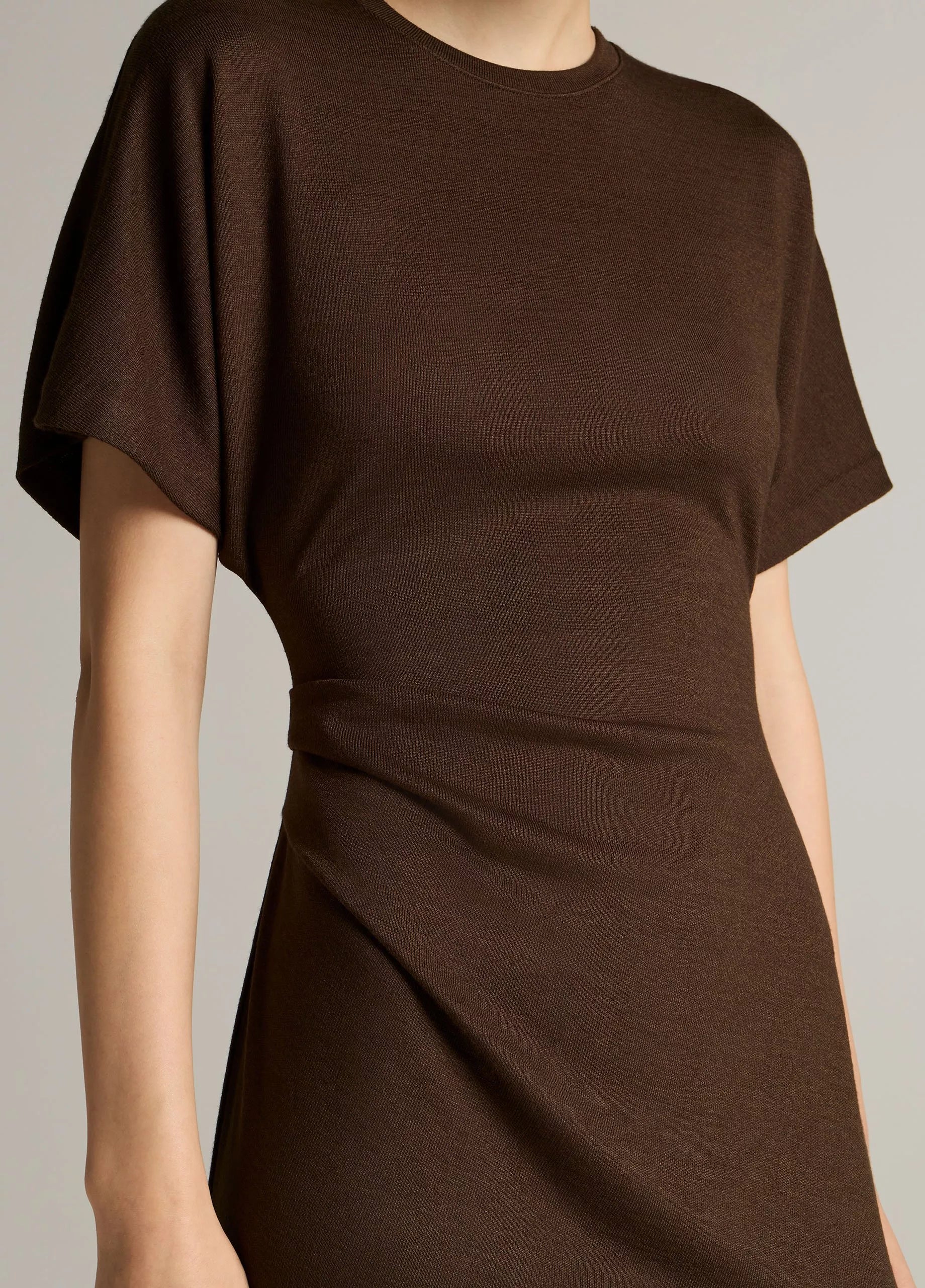 Vince S/S Side Rouche Dress | Willow