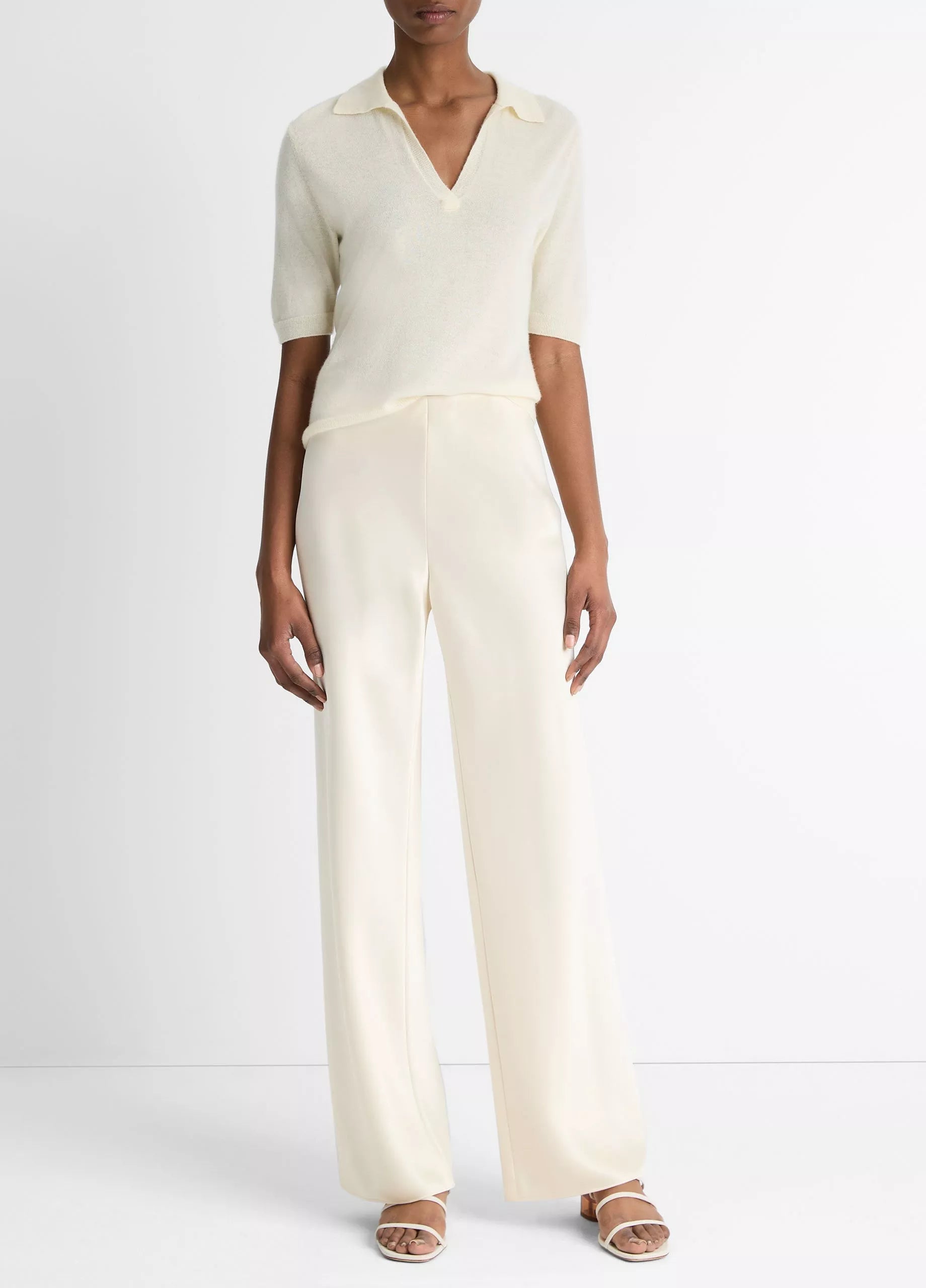 Vince Colette High Waist Fluid Satin Bias Pants | Bona