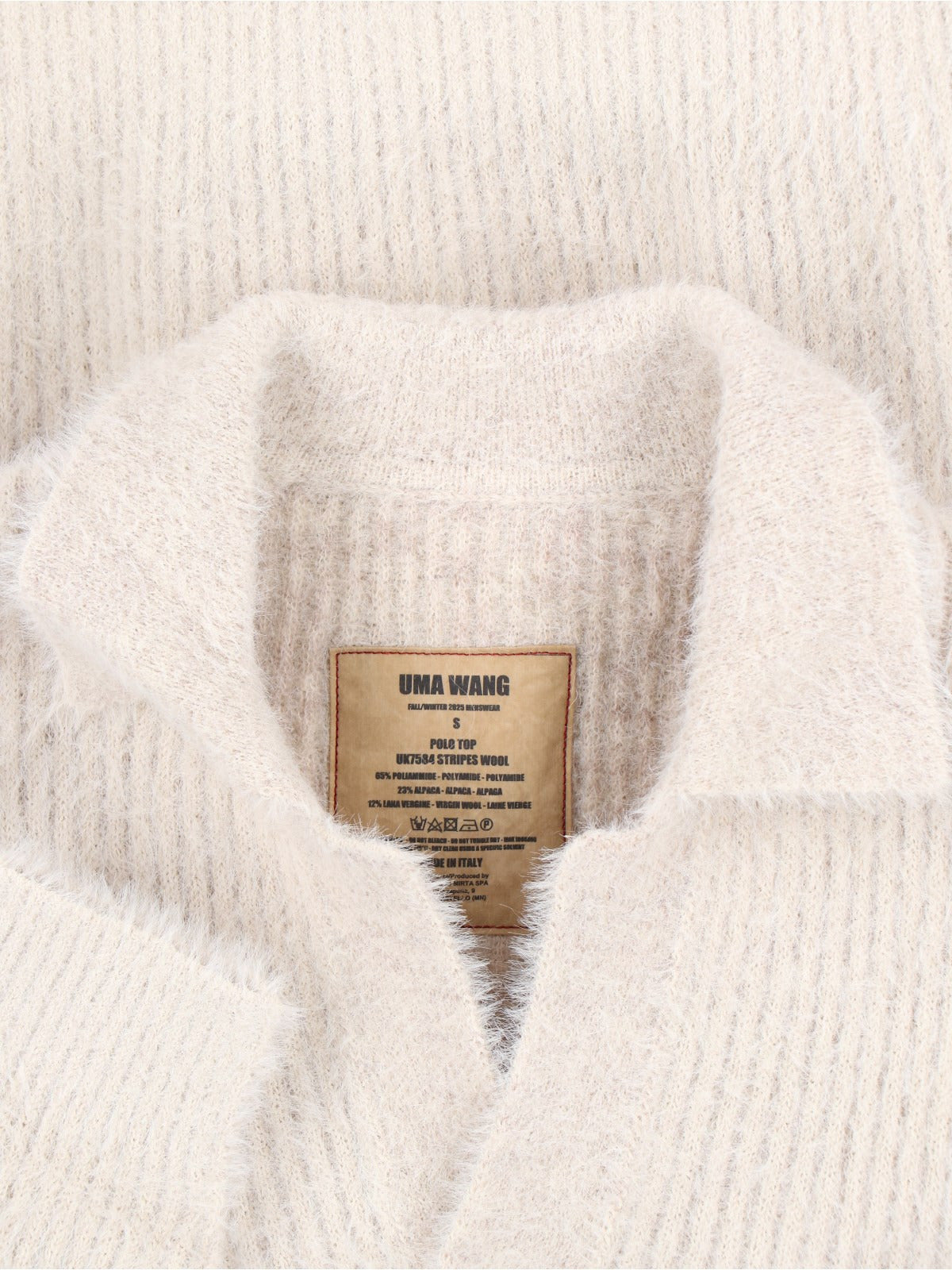 Uma Wang Polo Sweater Off White