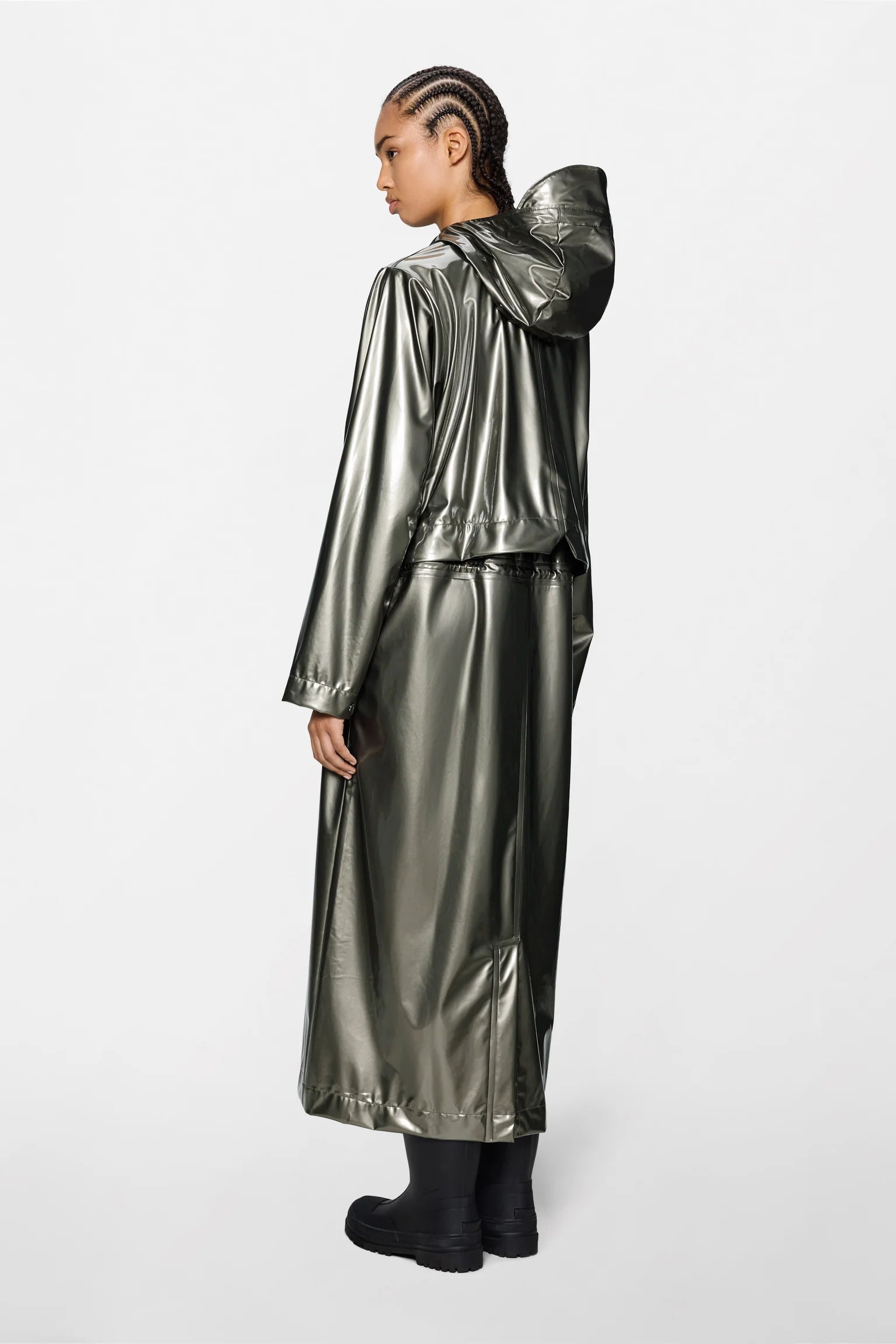 Rains Bold Longest Jacket | Raven