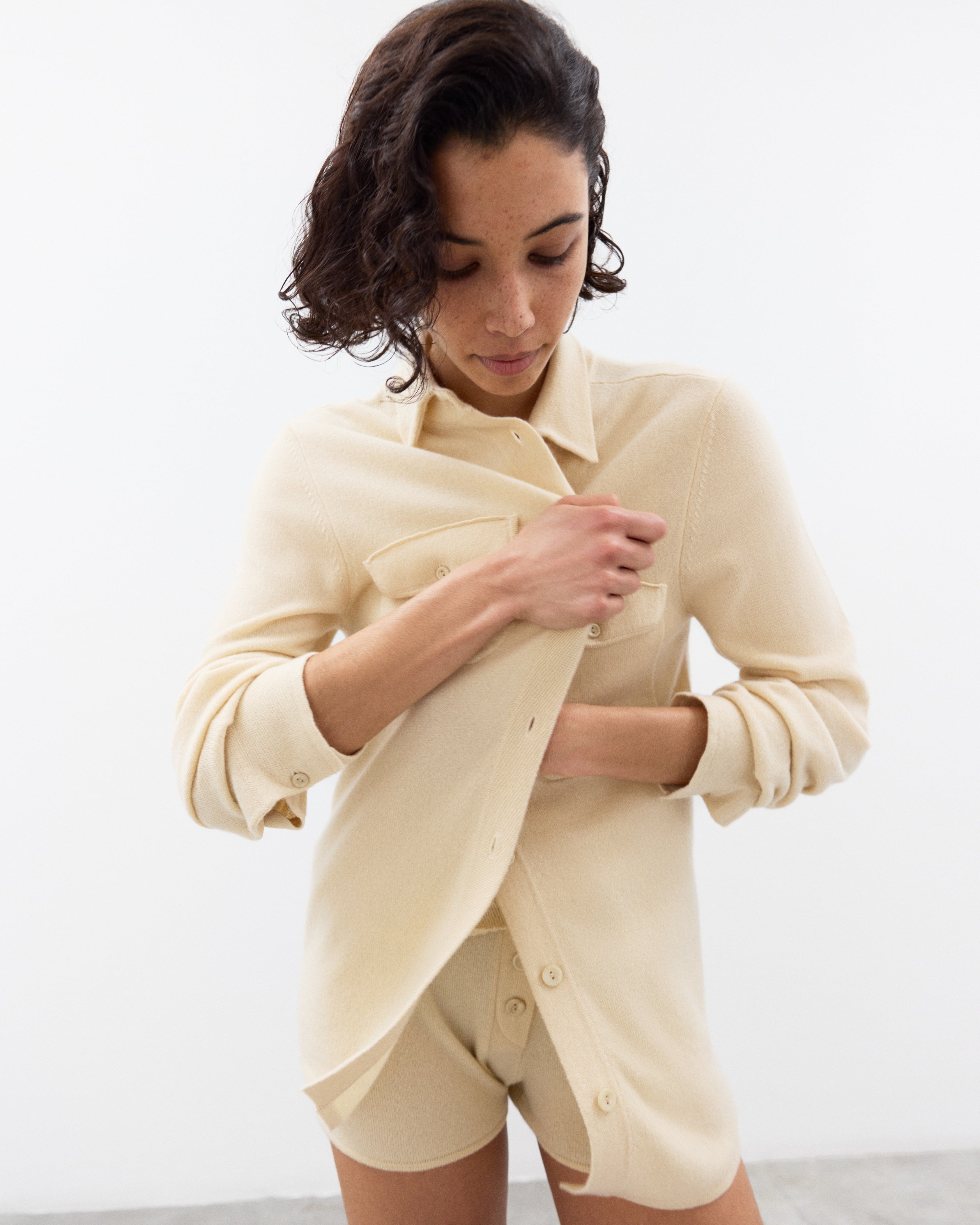 ELY ELY Marie Cashmere Jacket | Creme