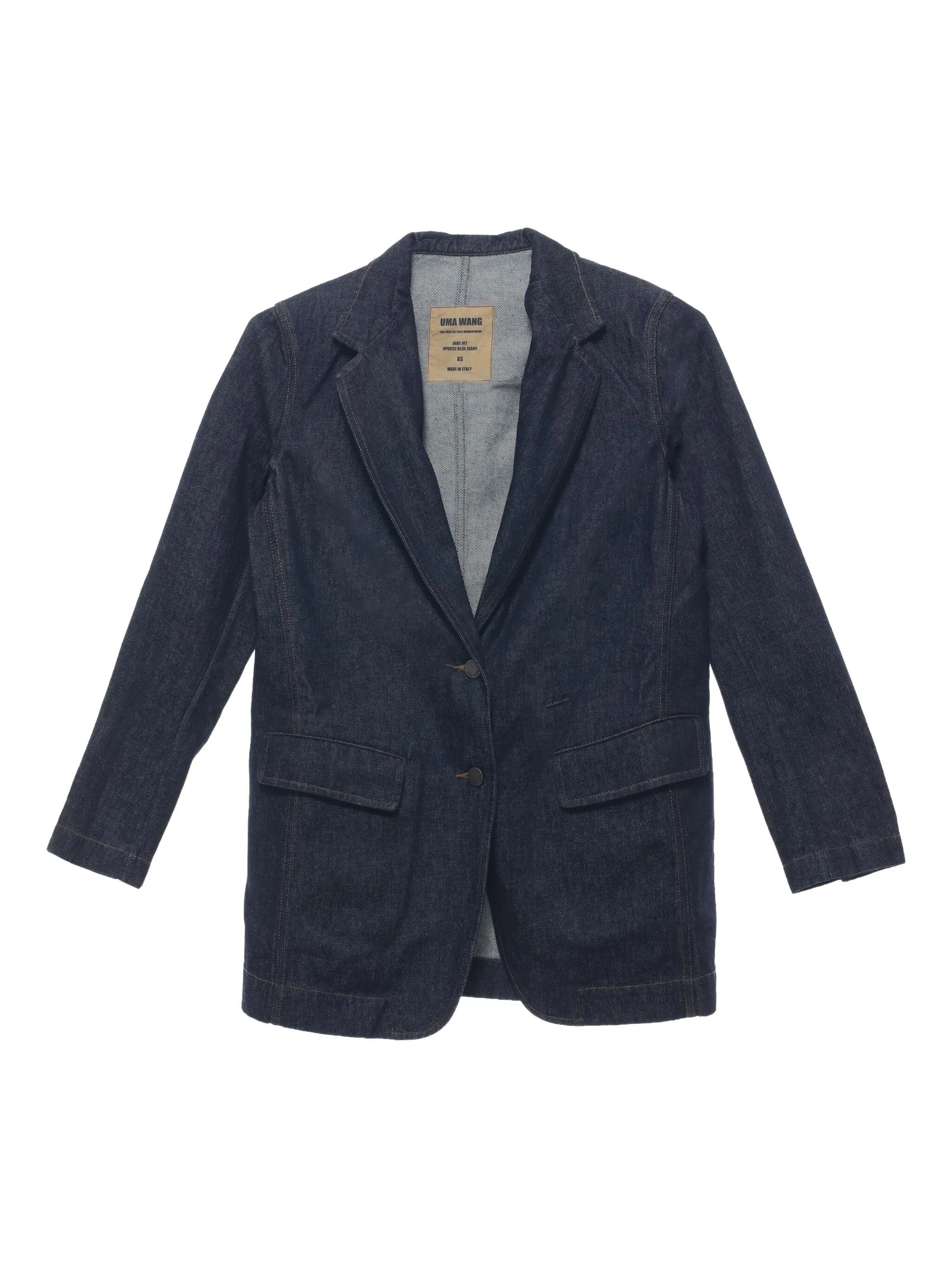 Uma Wang Jane Jacket Denim Blue