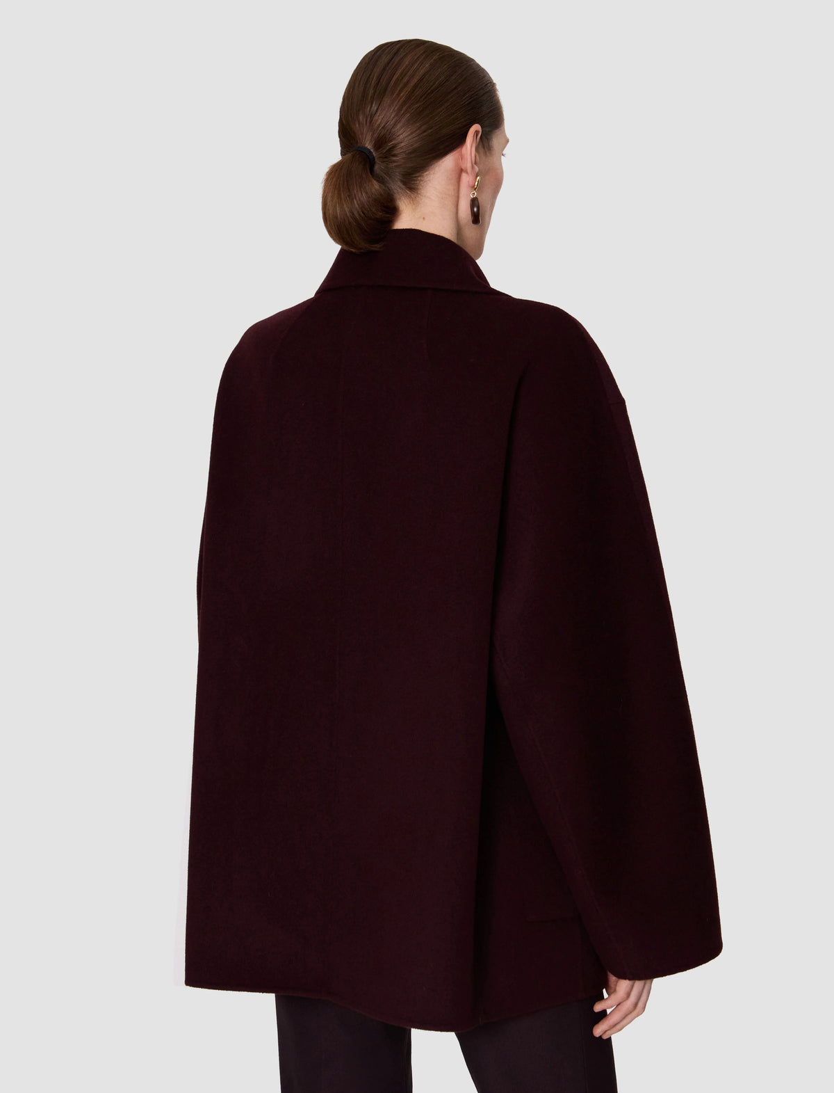JOSEPH Flavia Double Face Cashmere Jacket | Mahogany