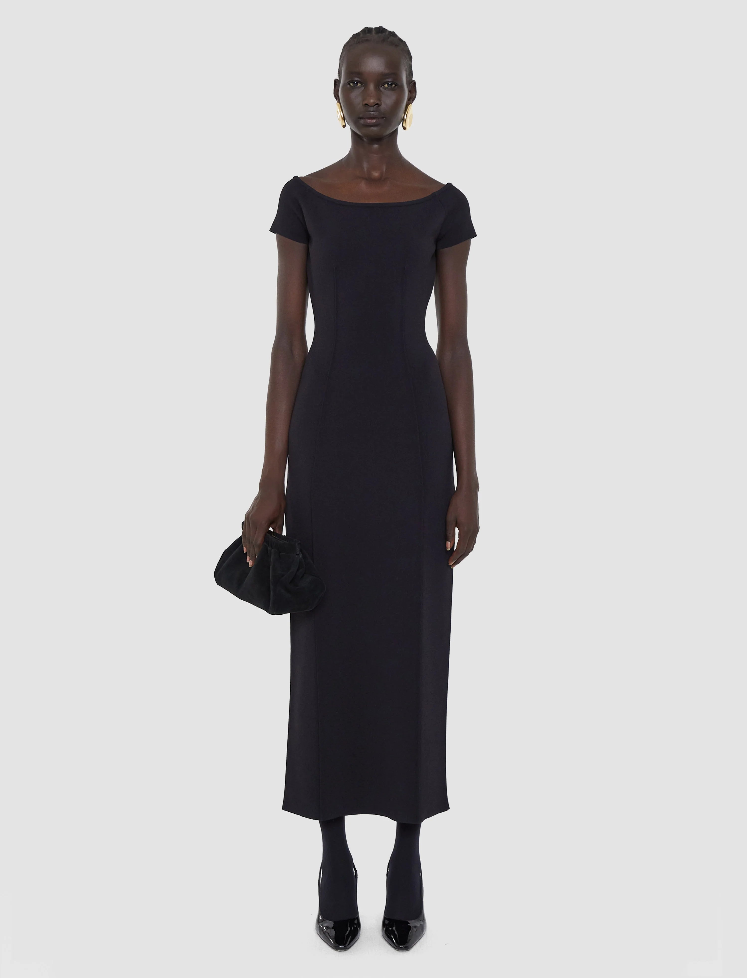 Joseph Foin Compact Milano Knit Dress | Black