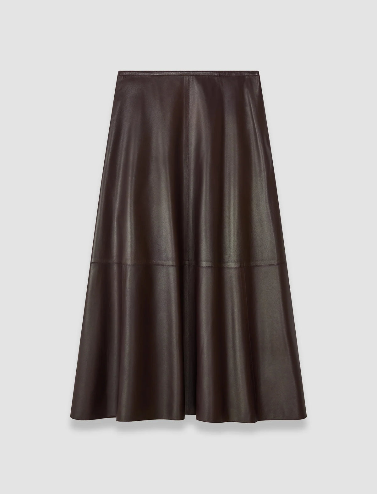 JOSEPH Helius Leather Skirt | Mahogany