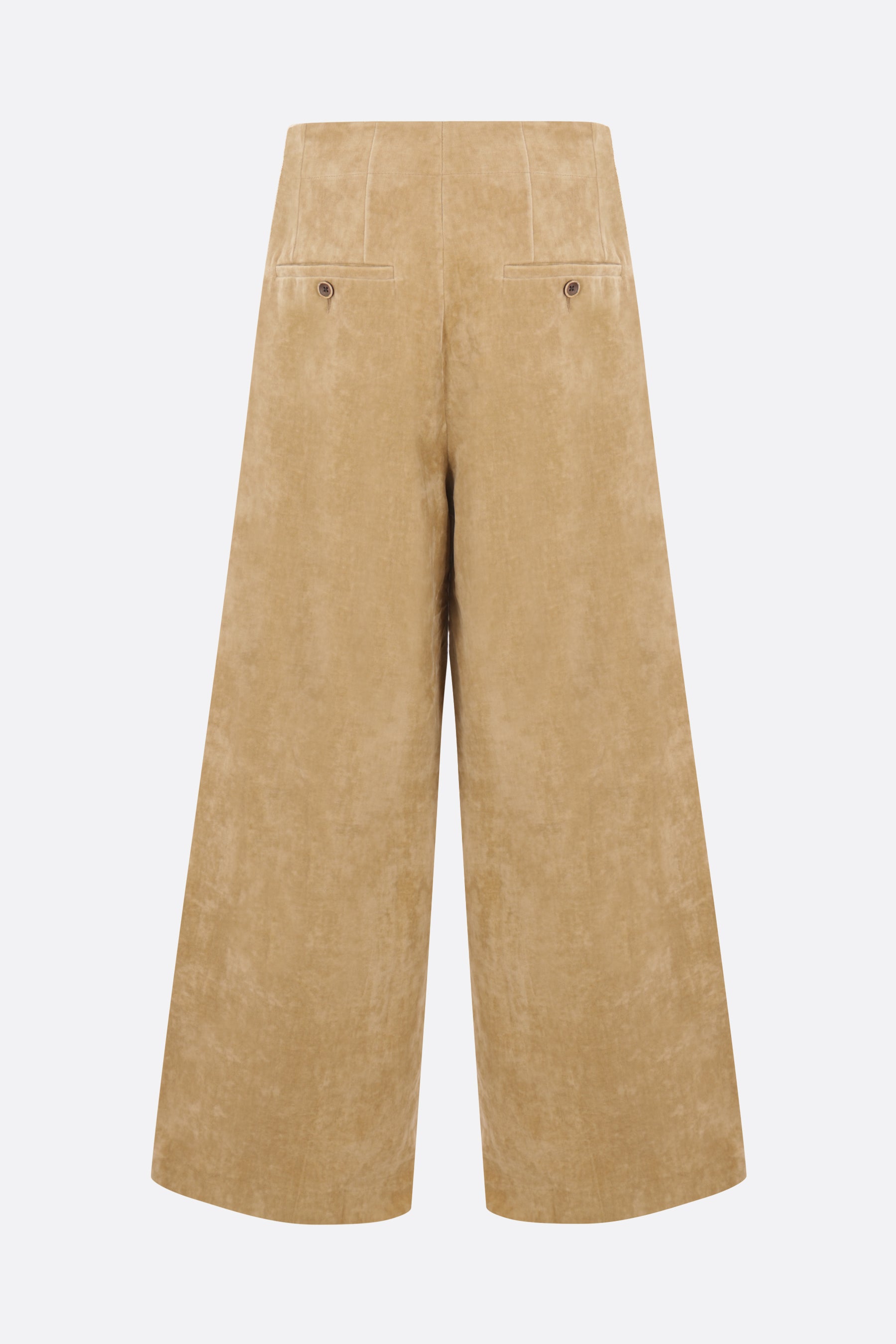Uma Wang Punnet Velvet Pants Tan