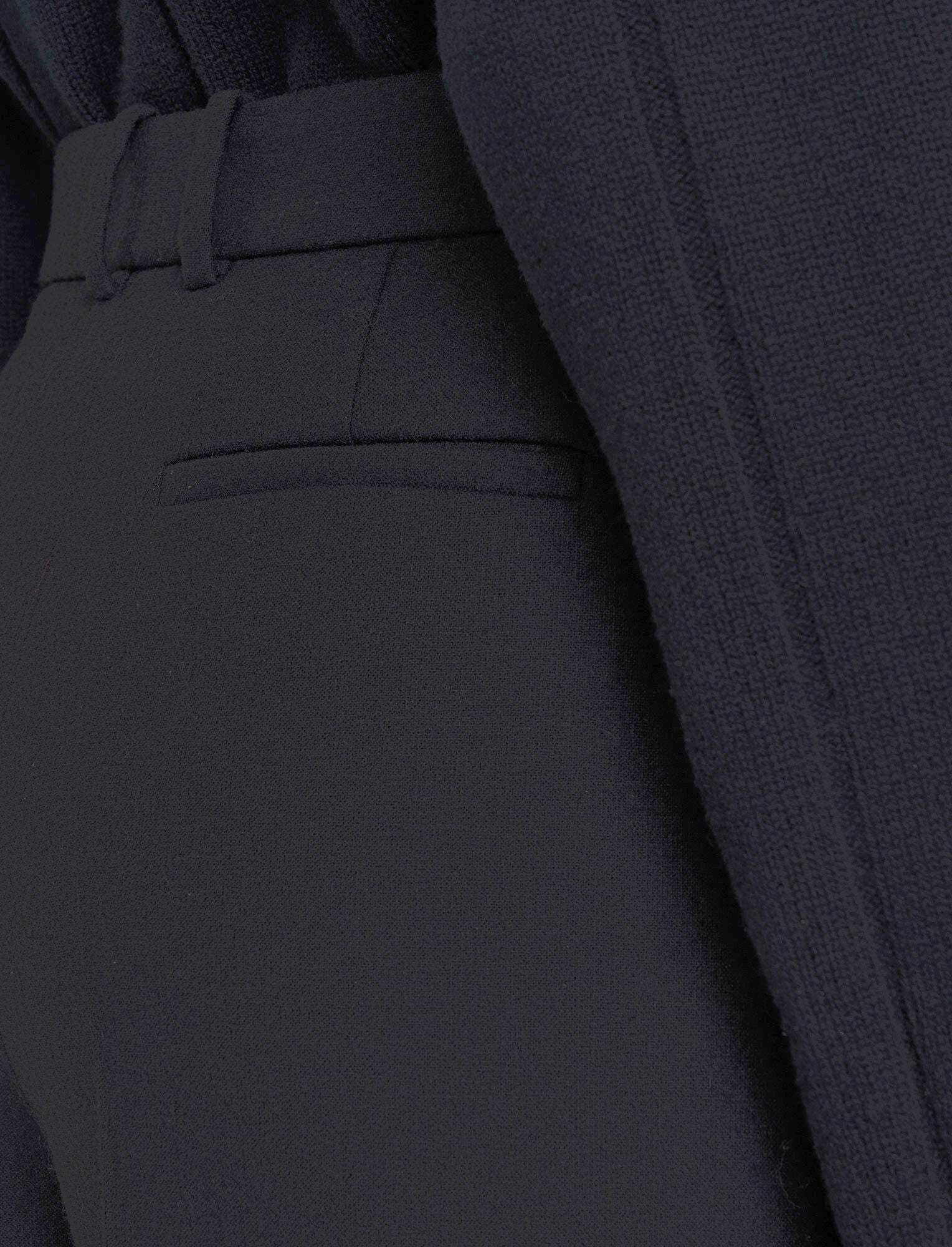 Joseph Alana Black Flannel Trousers