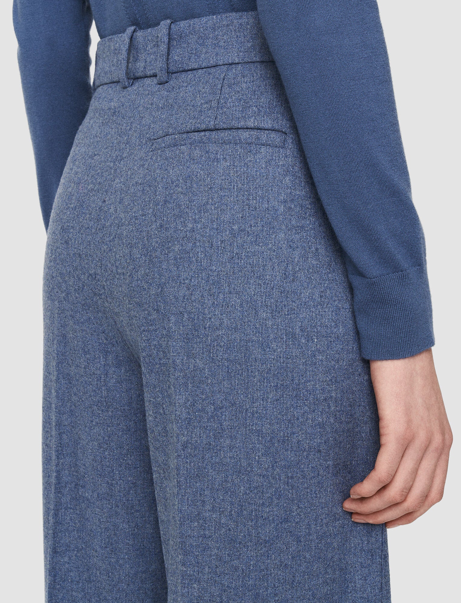 Joseph Alana Cloudy Blue Flannel Trousers