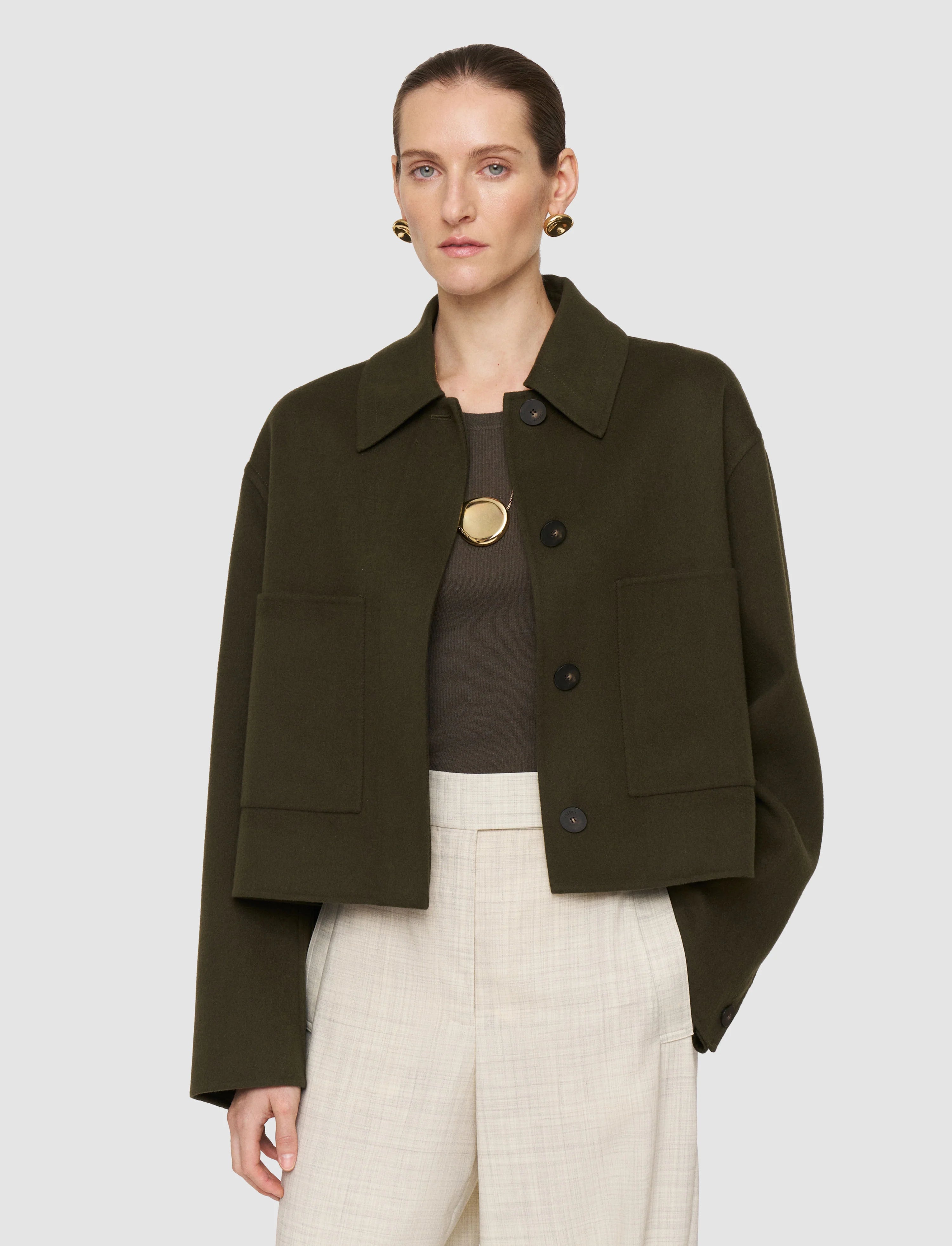 Joseph Kalaa Double Face Wool Jacket | Palm Leaf