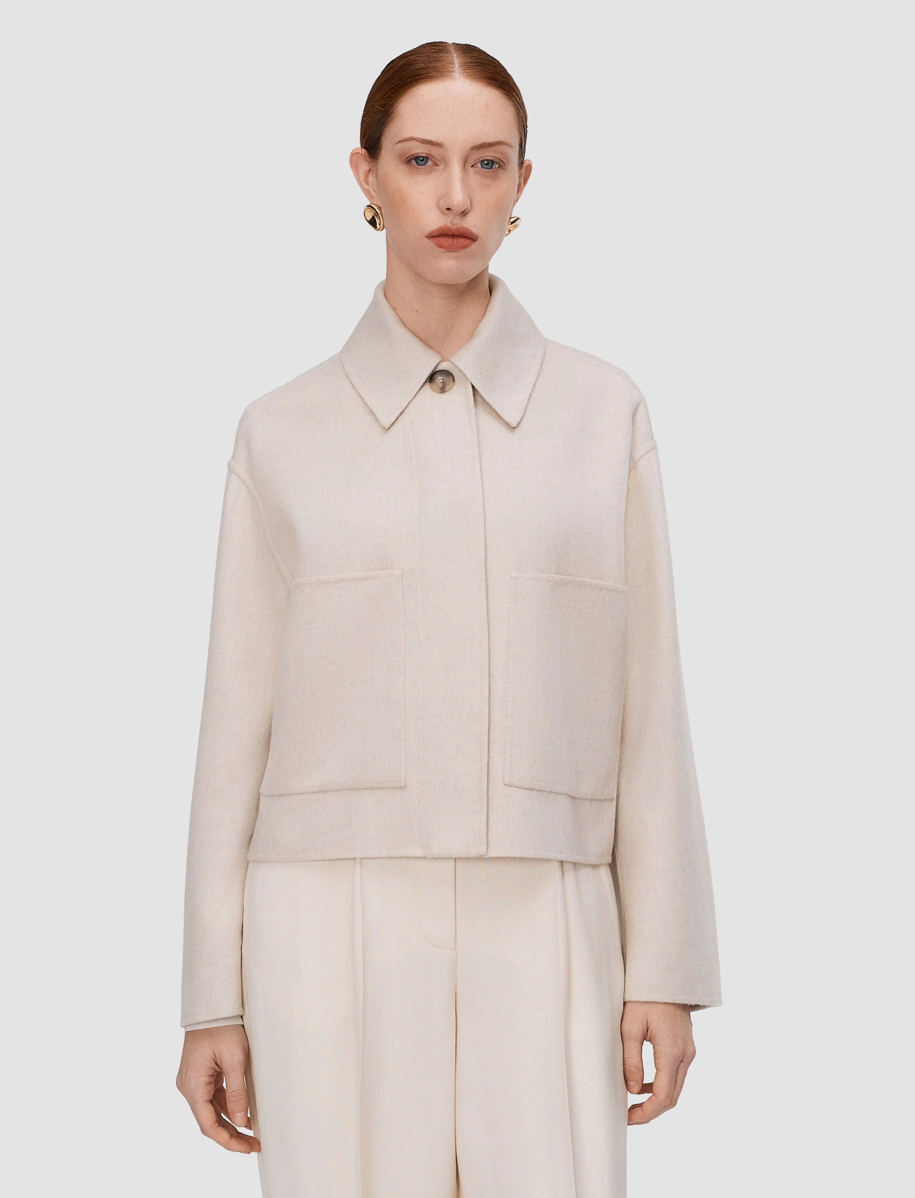 Joseph Kalaa Double Face Wool Jacket | Marble Melange
