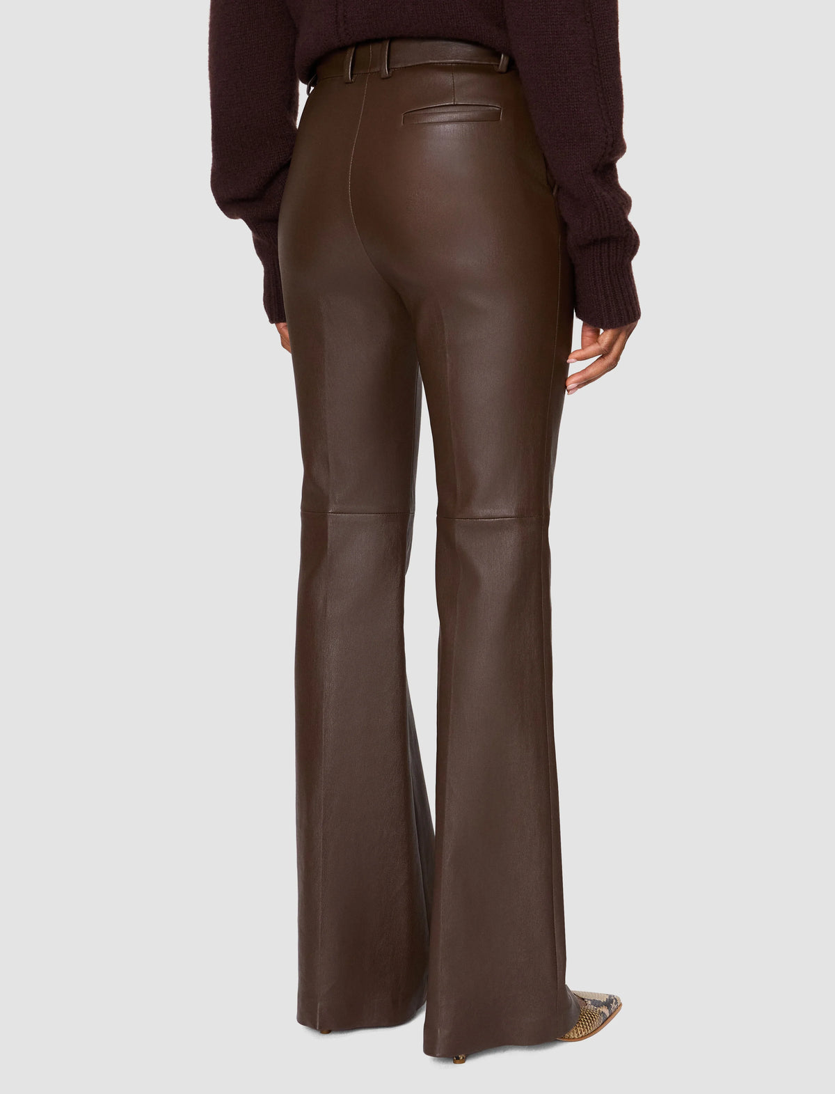 JOSEPH Tafira Leather Stretch Trousers | Patina