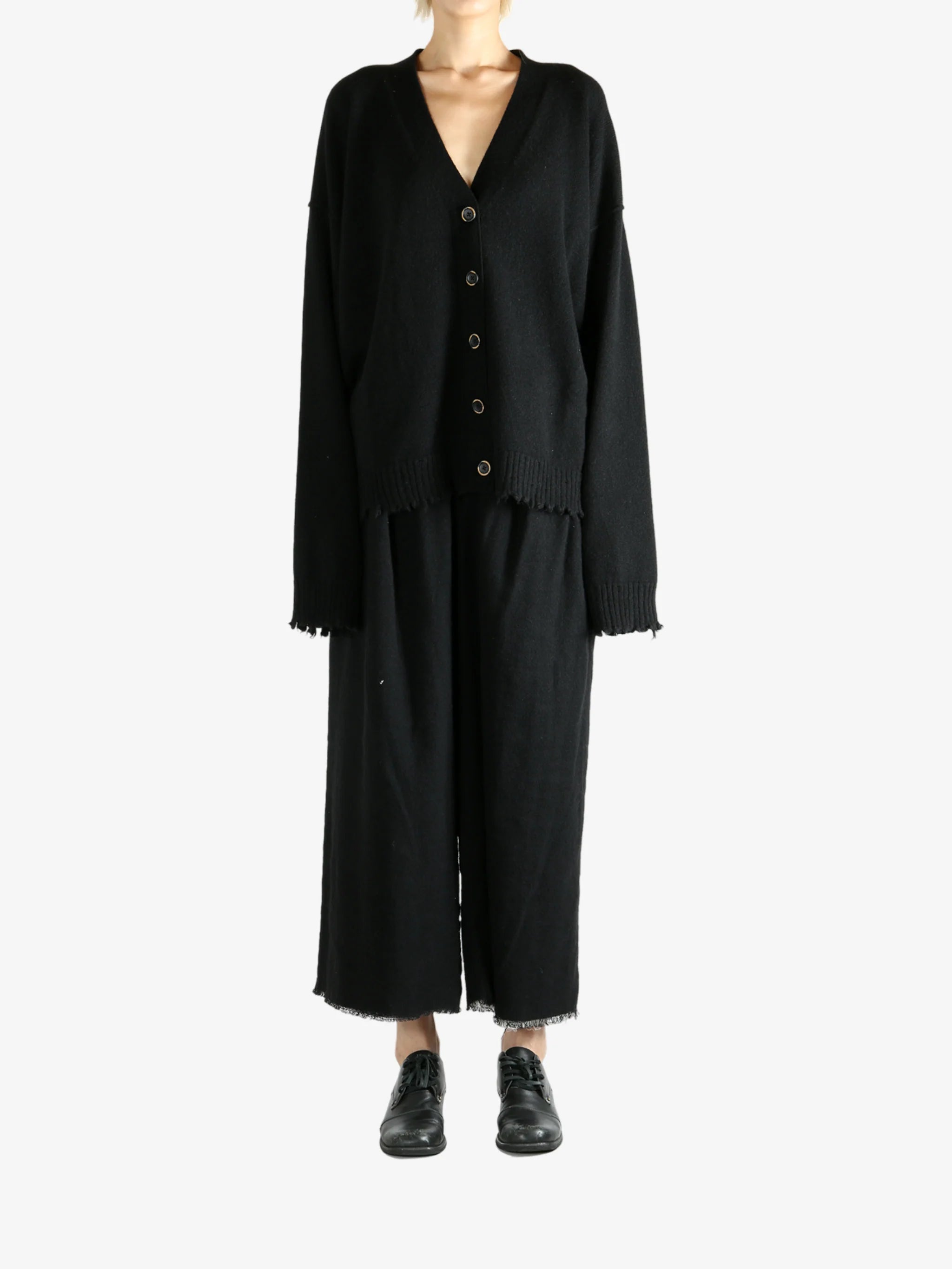 Uma Wang Cashmere Over Cardigan Black