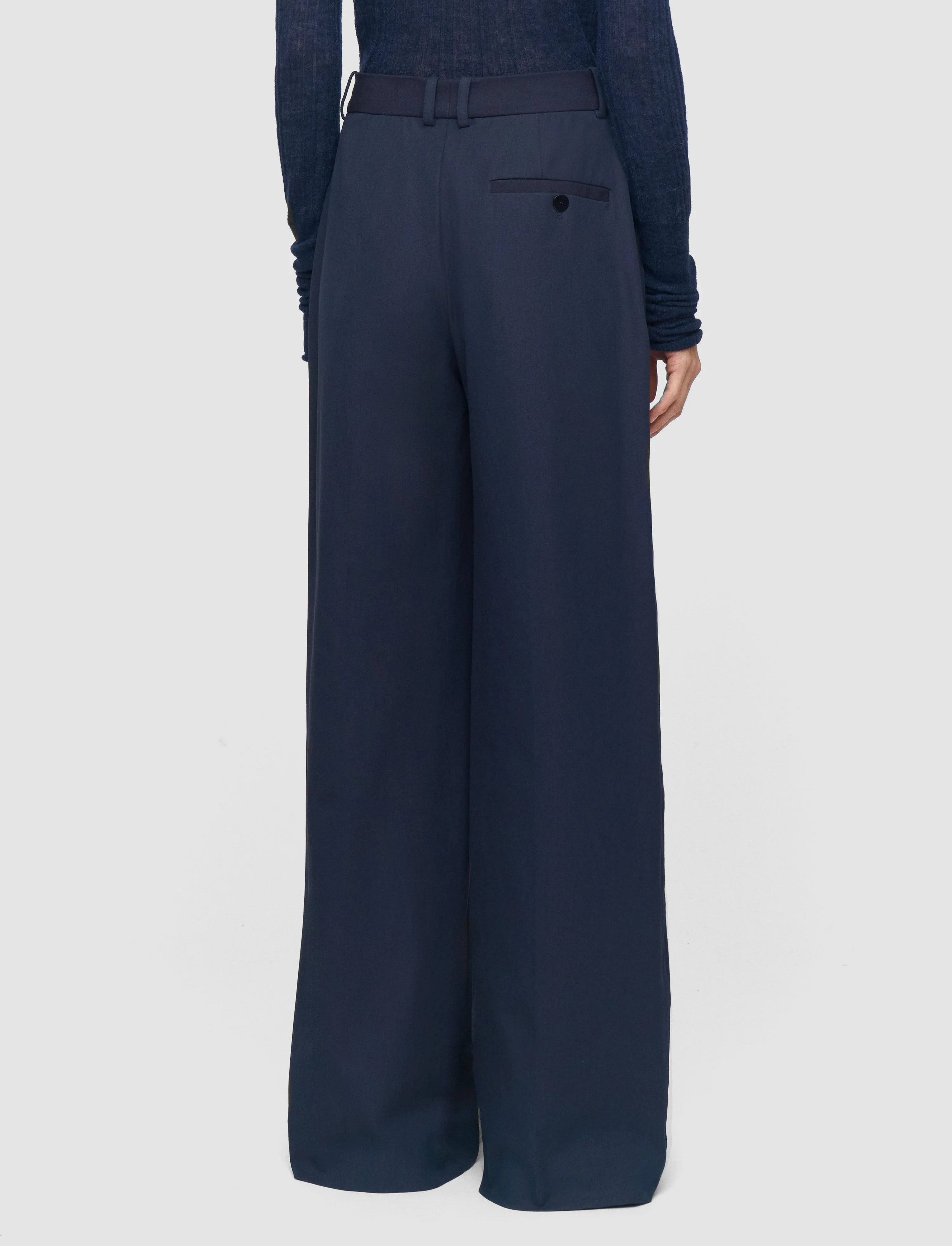 Joseph Yukio Gabardine Stretch Trousers | Indigo