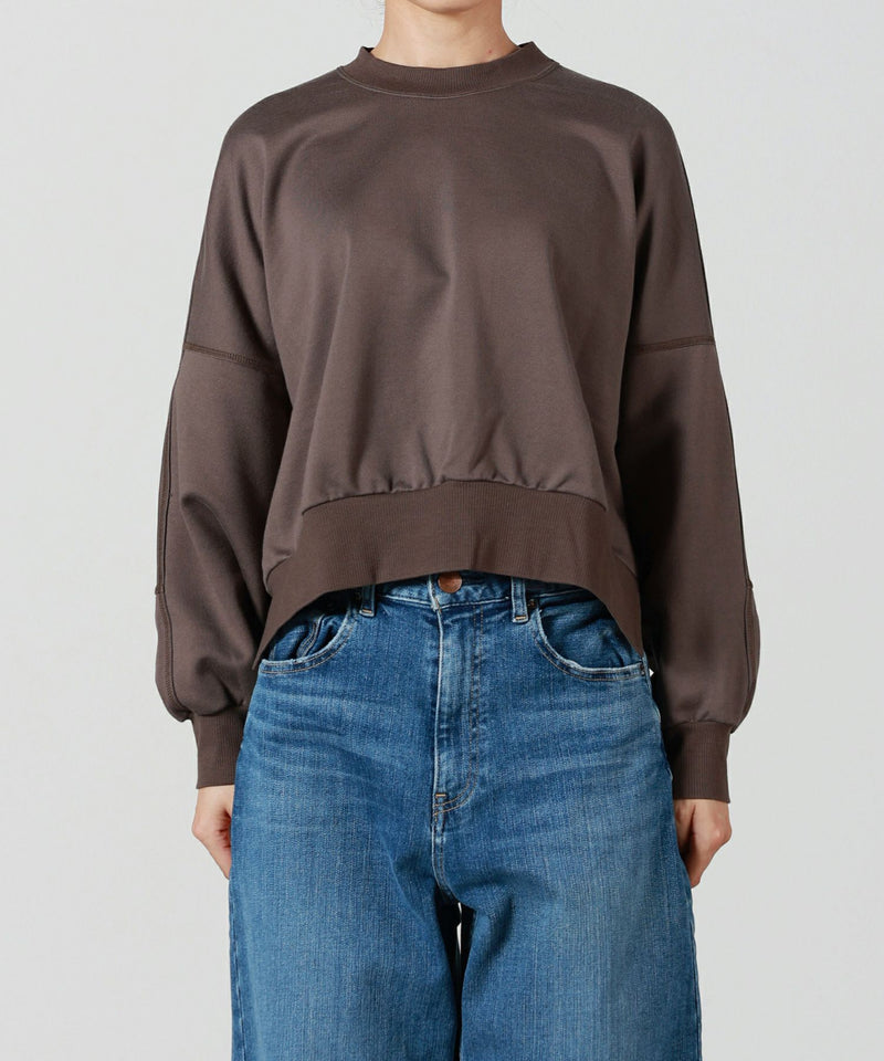 UJOH Cropped Pullover Brown