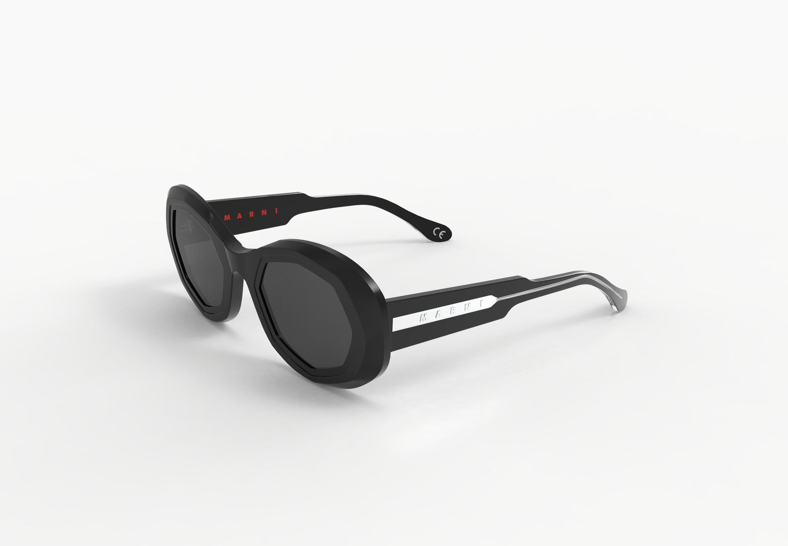 MARNI オハルフレムサンクラス MOUNTBROMO VED Mount Bromo Bordeaux sunglasses Black | SmartBuyGlasses US