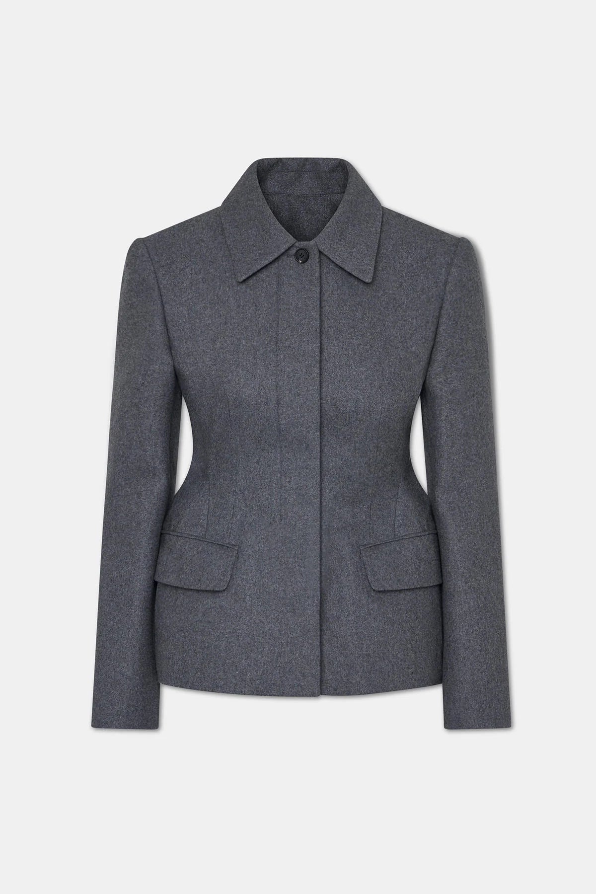 la piscine Sculpted Blazer | Mid Grey