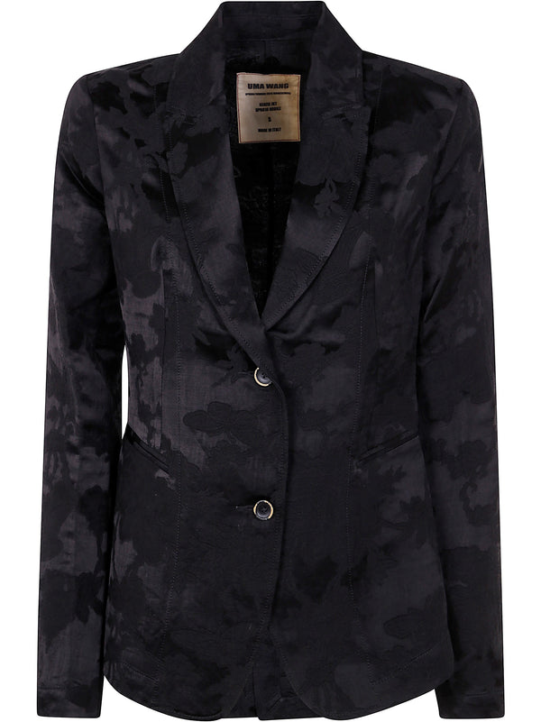 Uma Wang Black Jacquard Kenzie Jacket